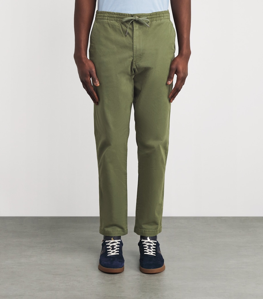 Stretch-Cotton Twill Prepster Trousers OLIVE Image 3