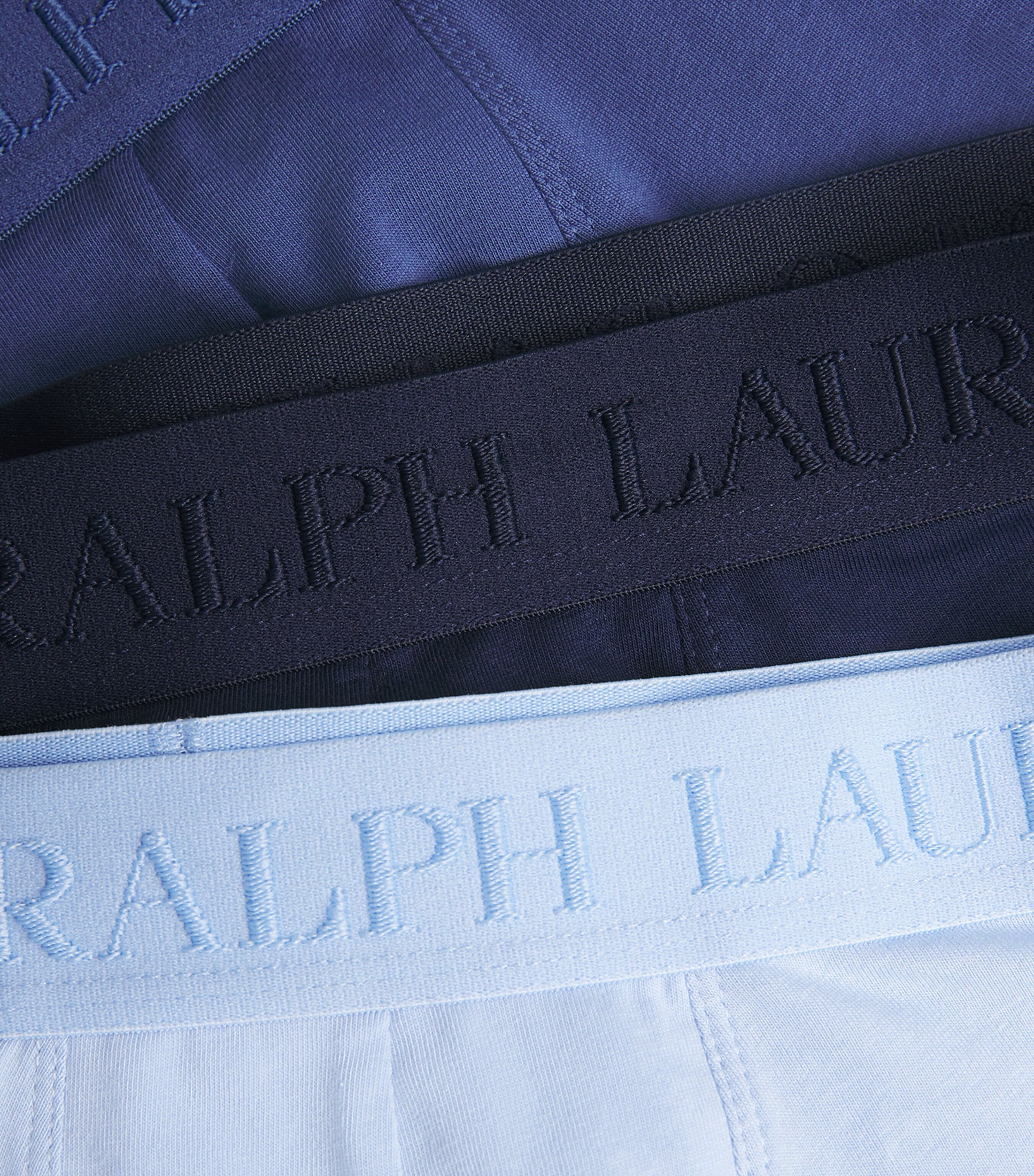 Stretch-Cotton Logo Boxer Briefs (Pack of 3) BLUES Image 5