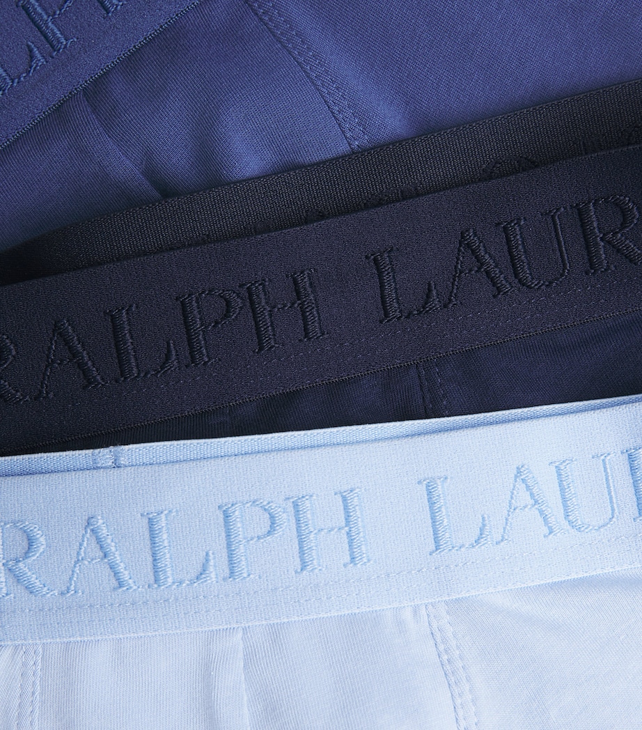 Stretch-Cotton Logo Boxer Briefs (Pack of 3) BLUES Image 5