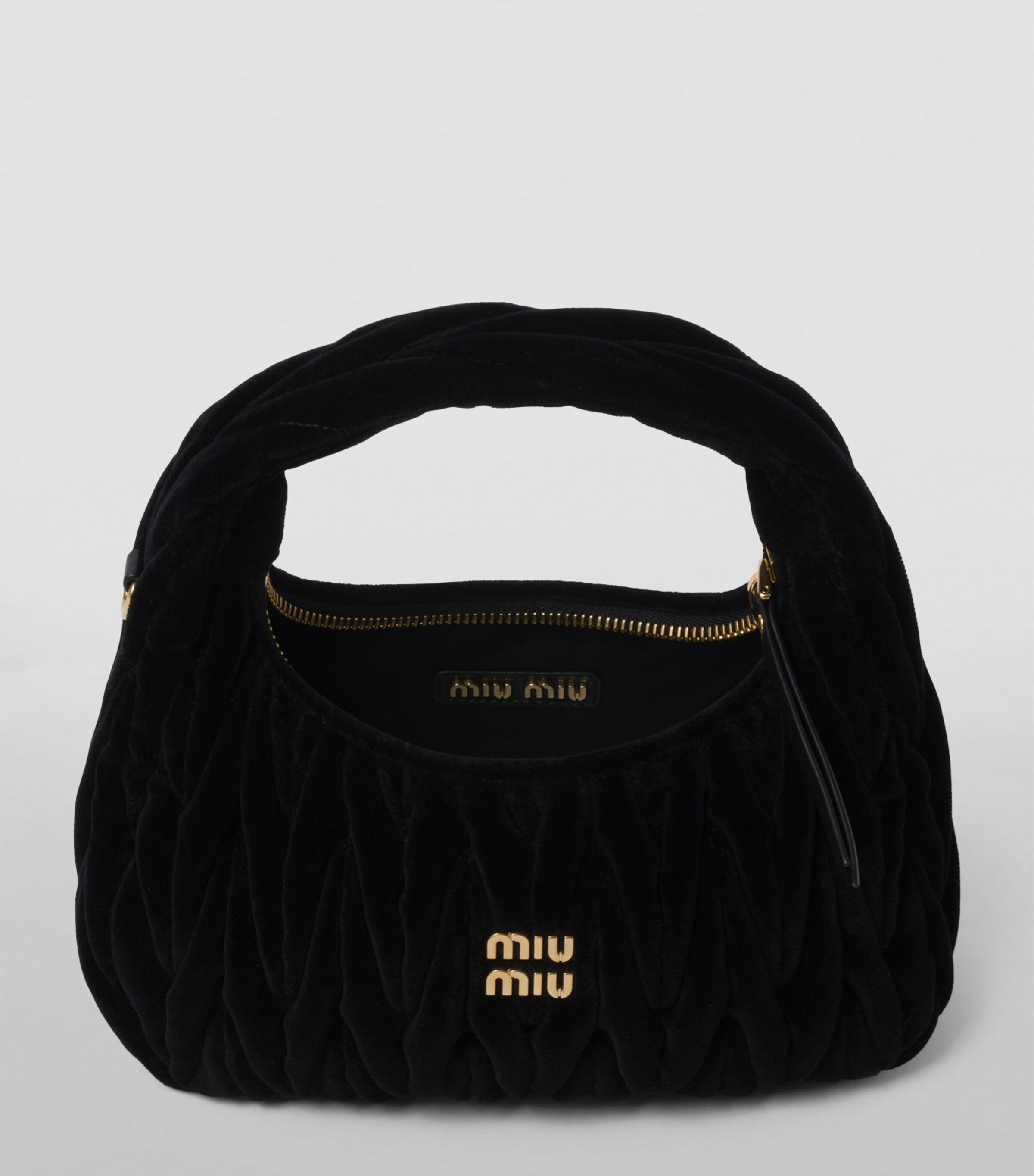 Miu Miu Small Velvet Wander Top-Handle Bag Image 5