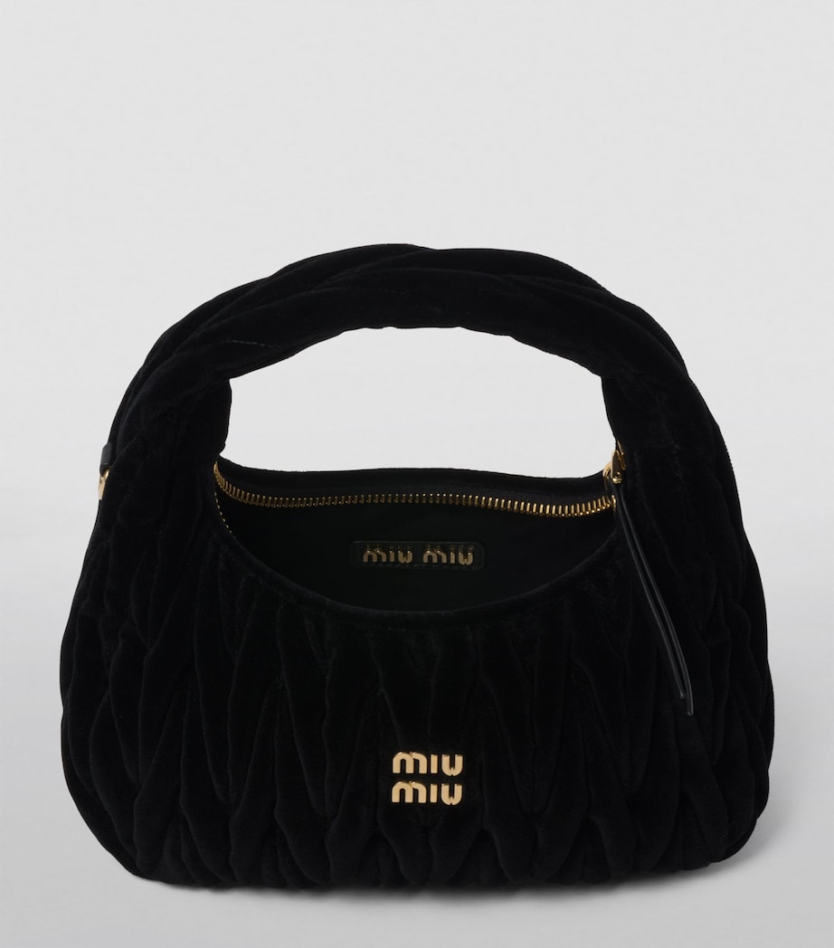 Small Velvet Wander Top-Handle Bag F0002 Image 5