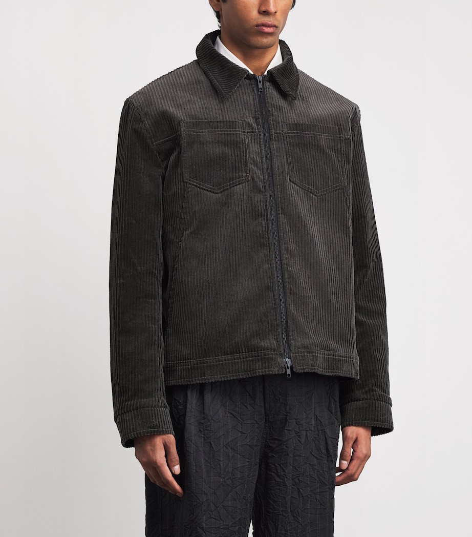 Stretch-Cotton Corduroy Norton Jacket GREY Image 3