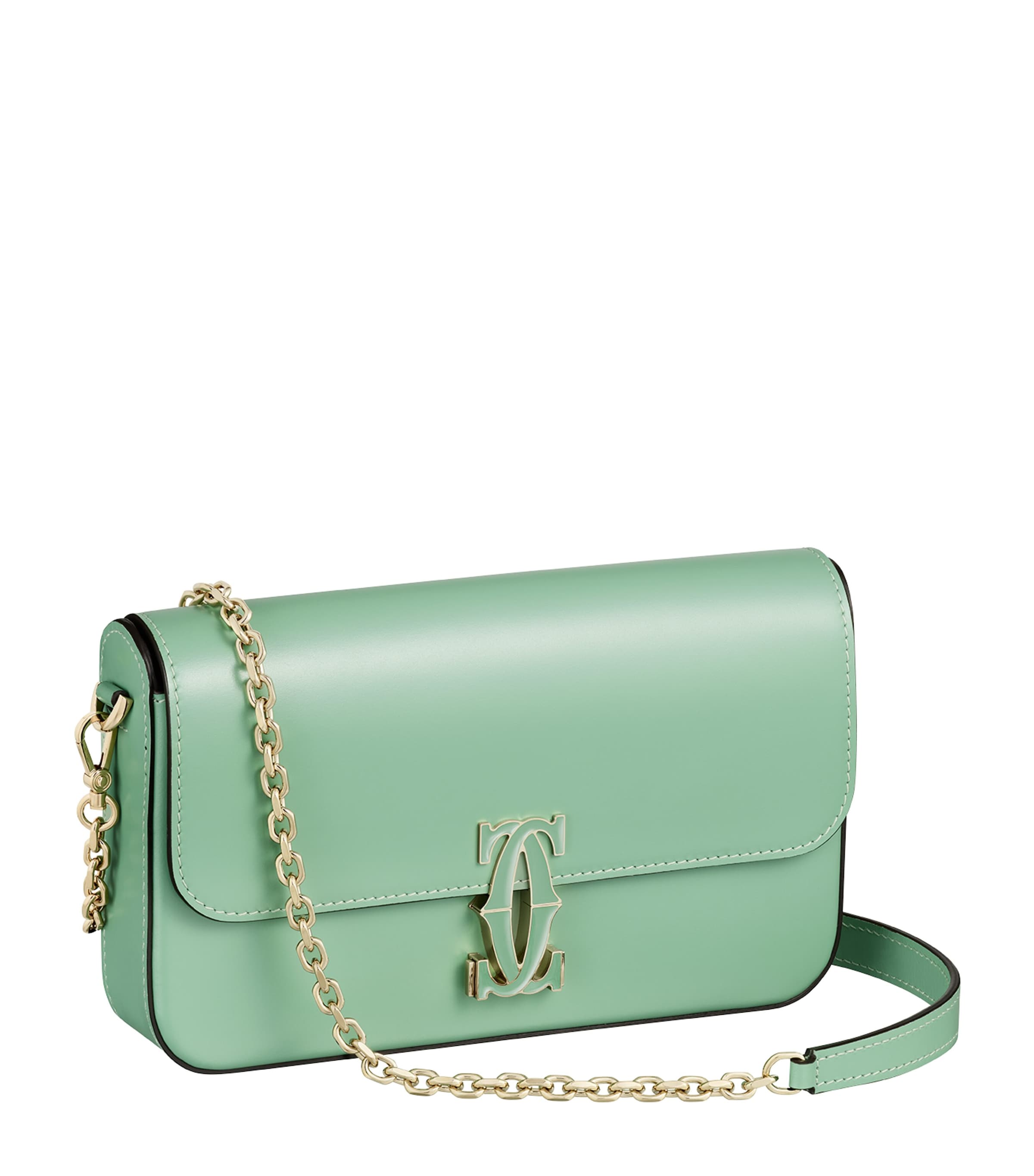 Cartier Green Mini C de Cartier Chain Bag | Harrods UK