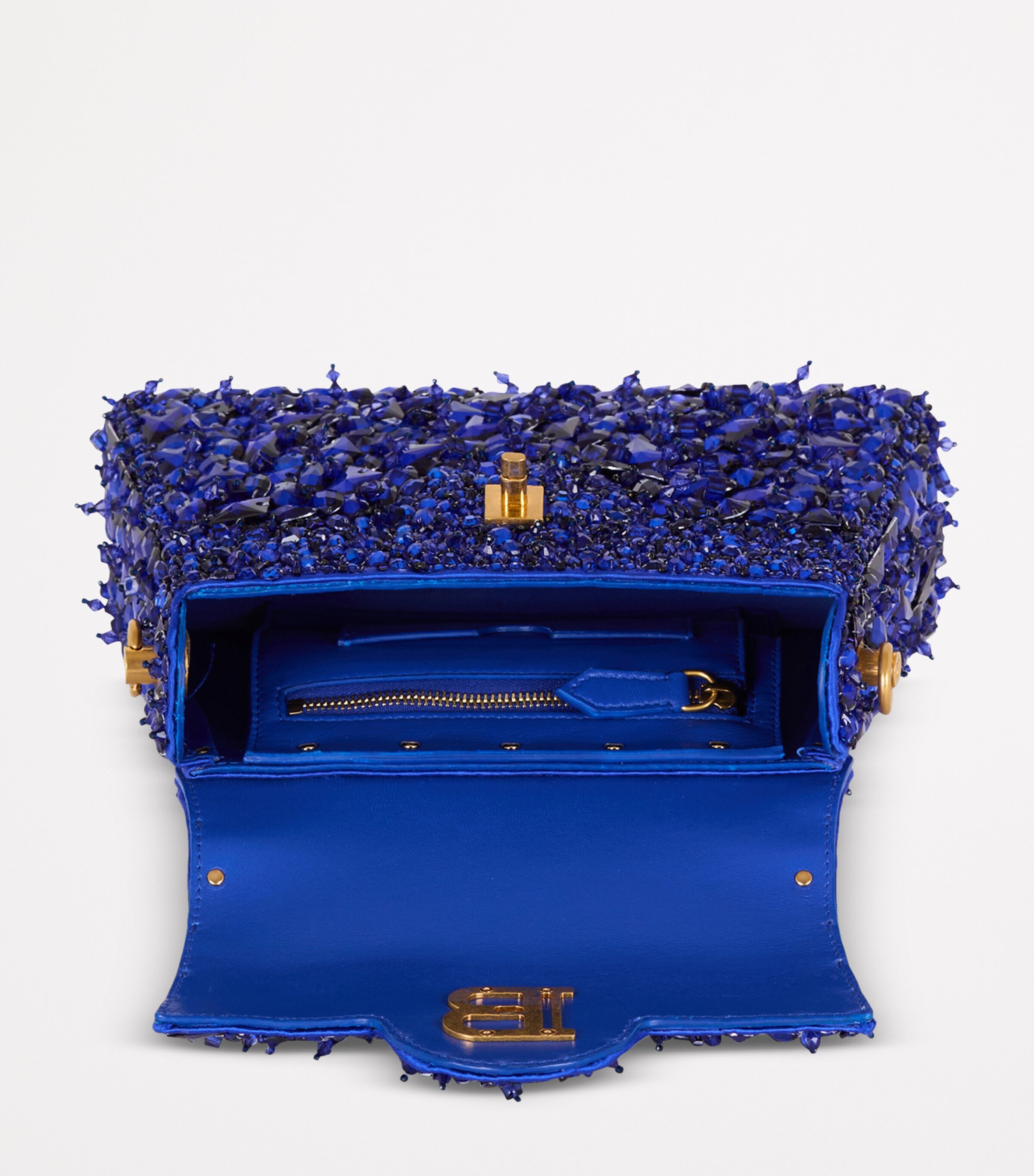 Balmain B-Buzz Dynasty Shoulder Bag Bleu Lectrique Image 5