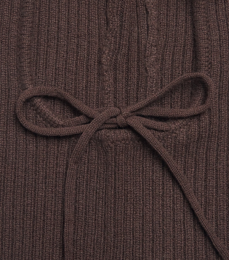 Yves Salomon Cashmere Ribbed Balaclava Image 3