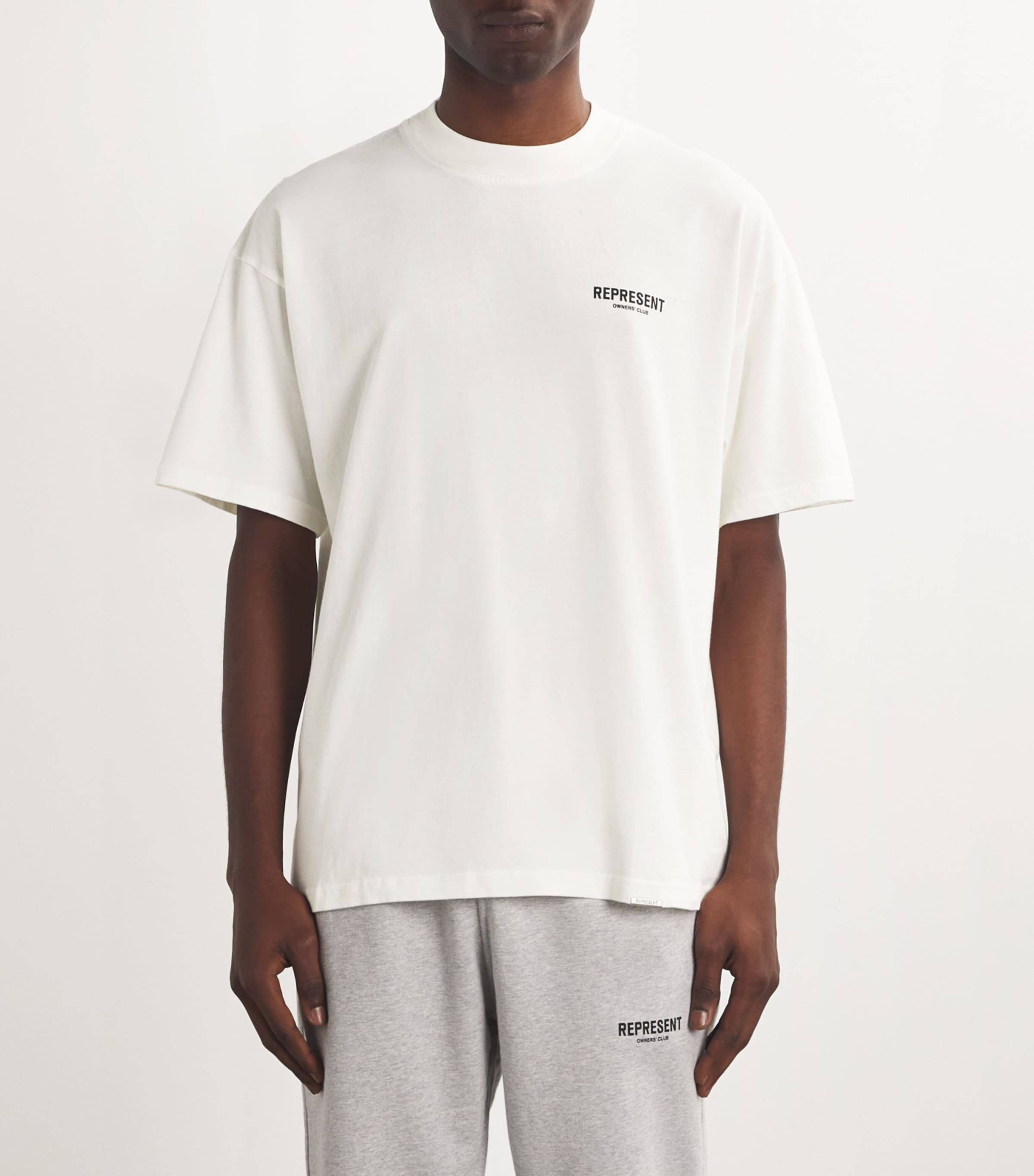 Represent Mens Owners Club T-Shirt Flat White Image 3