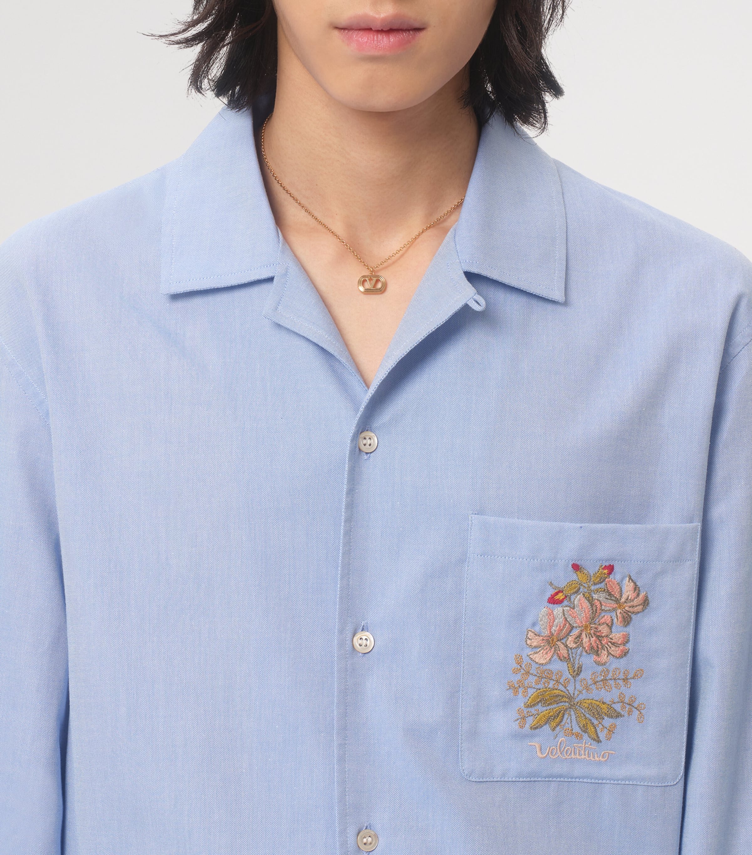 Cotton Embroidered Shirt CZV Image 7