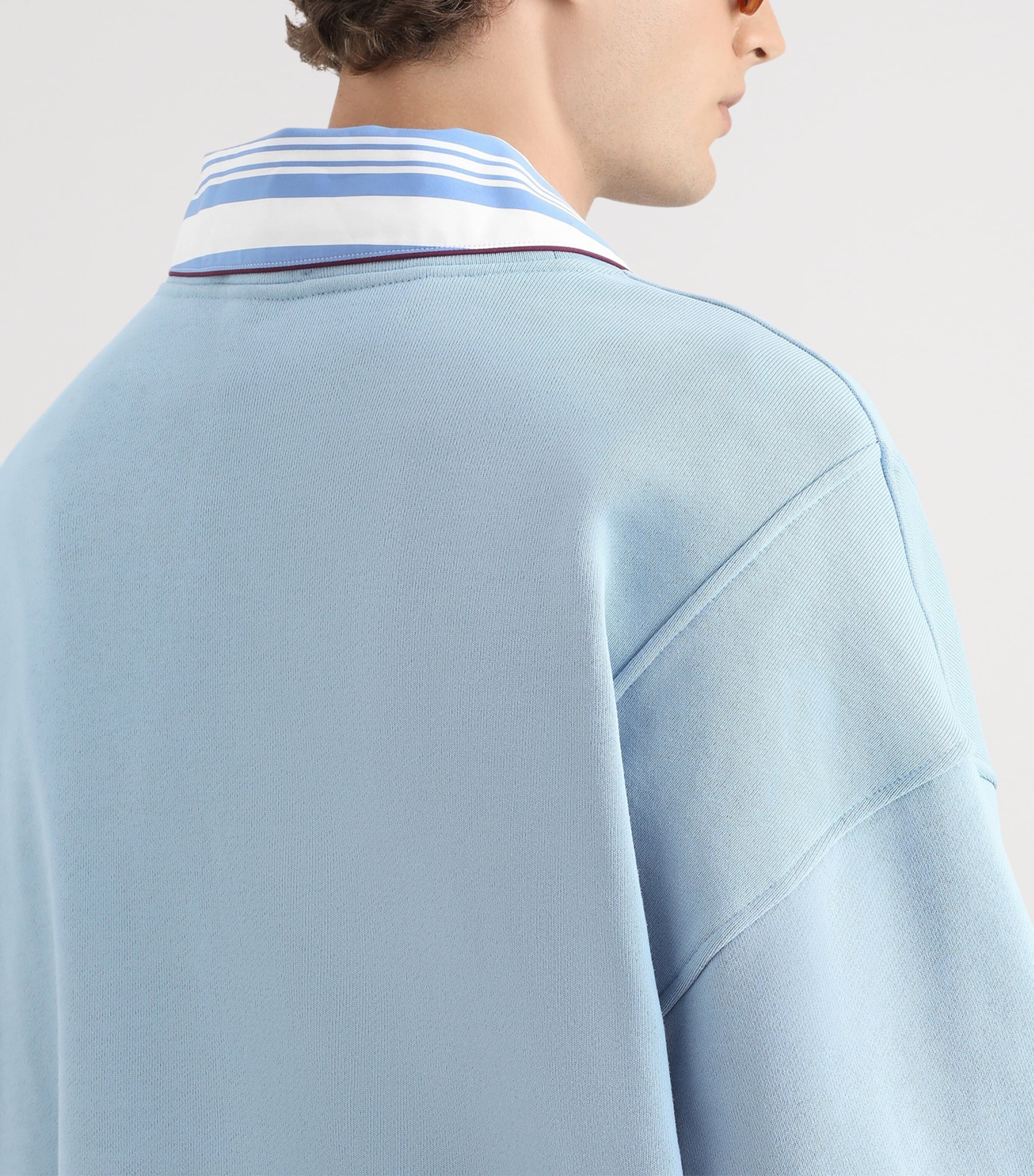 Dolce&Gabbana Mens Logo Sweatshirt Sky Blue Image 5