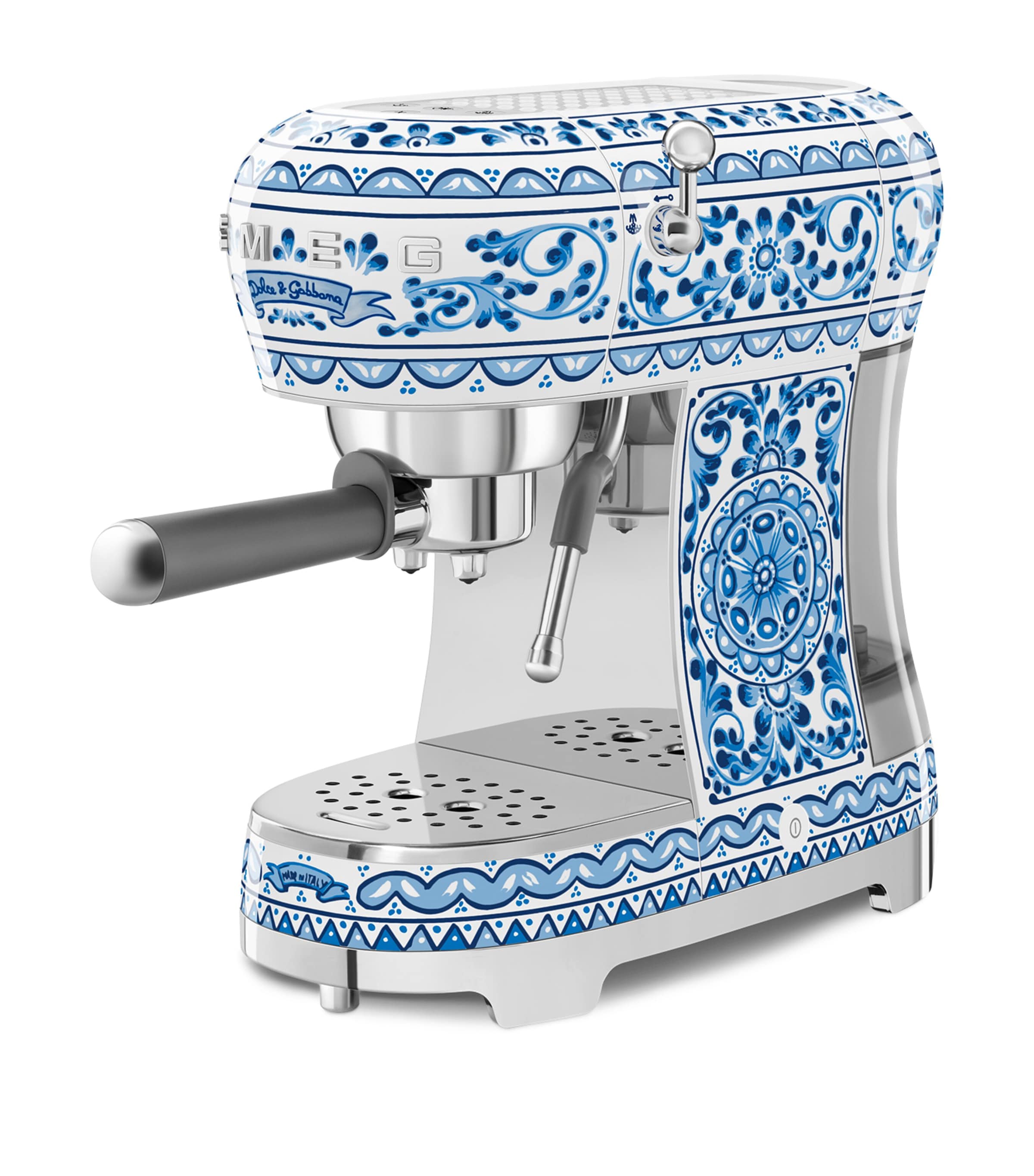 Smeg X Dolce & Gabbana Blu Mediterraneo Espresso Machine