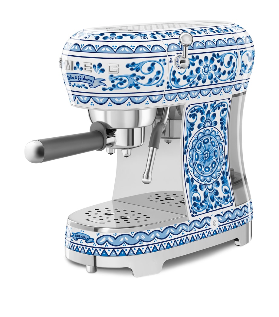x Dolce & Gabbana Blu Mediterraneo Espresso Machine WHITE & BLUE Image 1