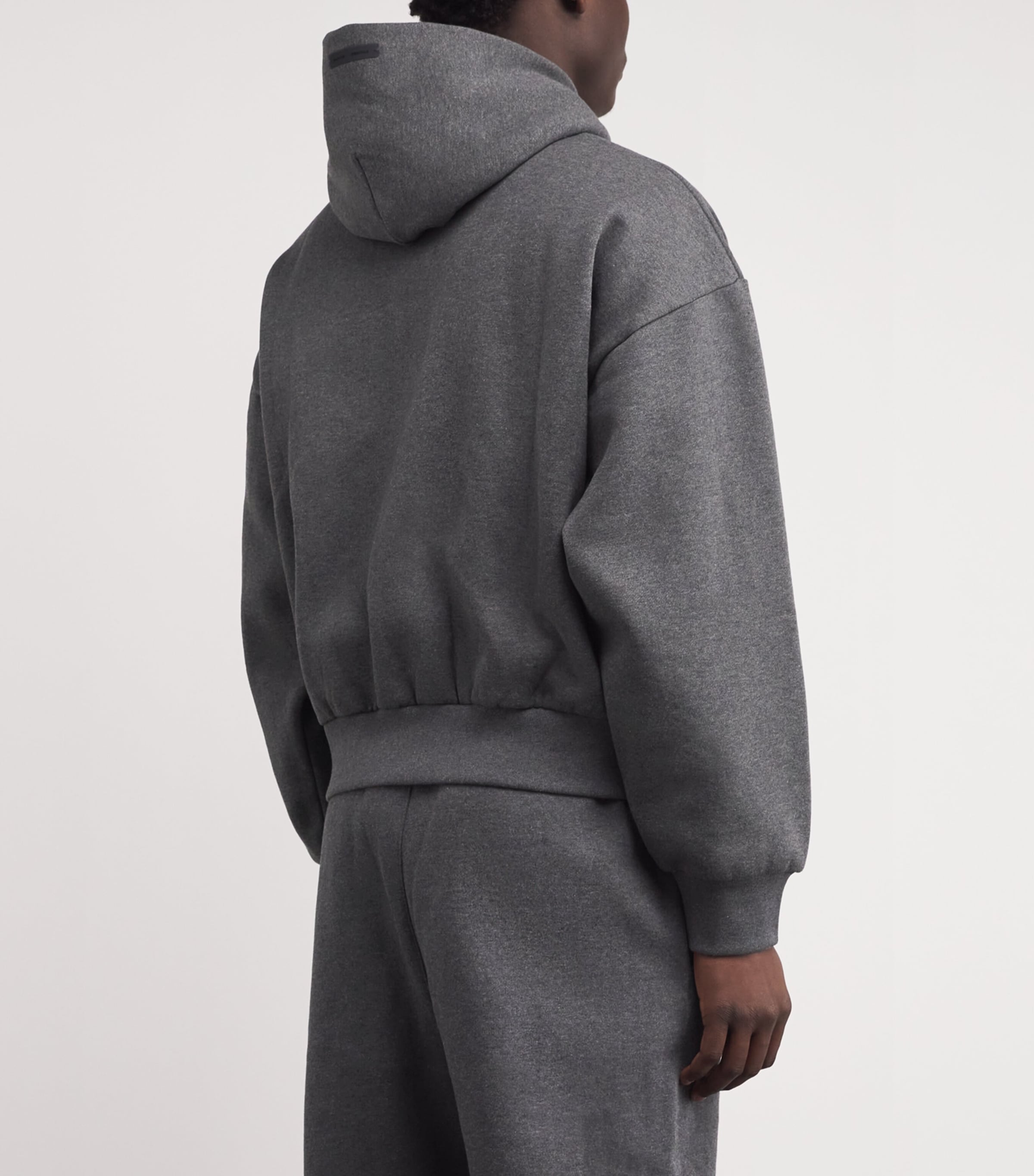 Cotton Logo Hoodie CHARCOAL HEATHER Image 4