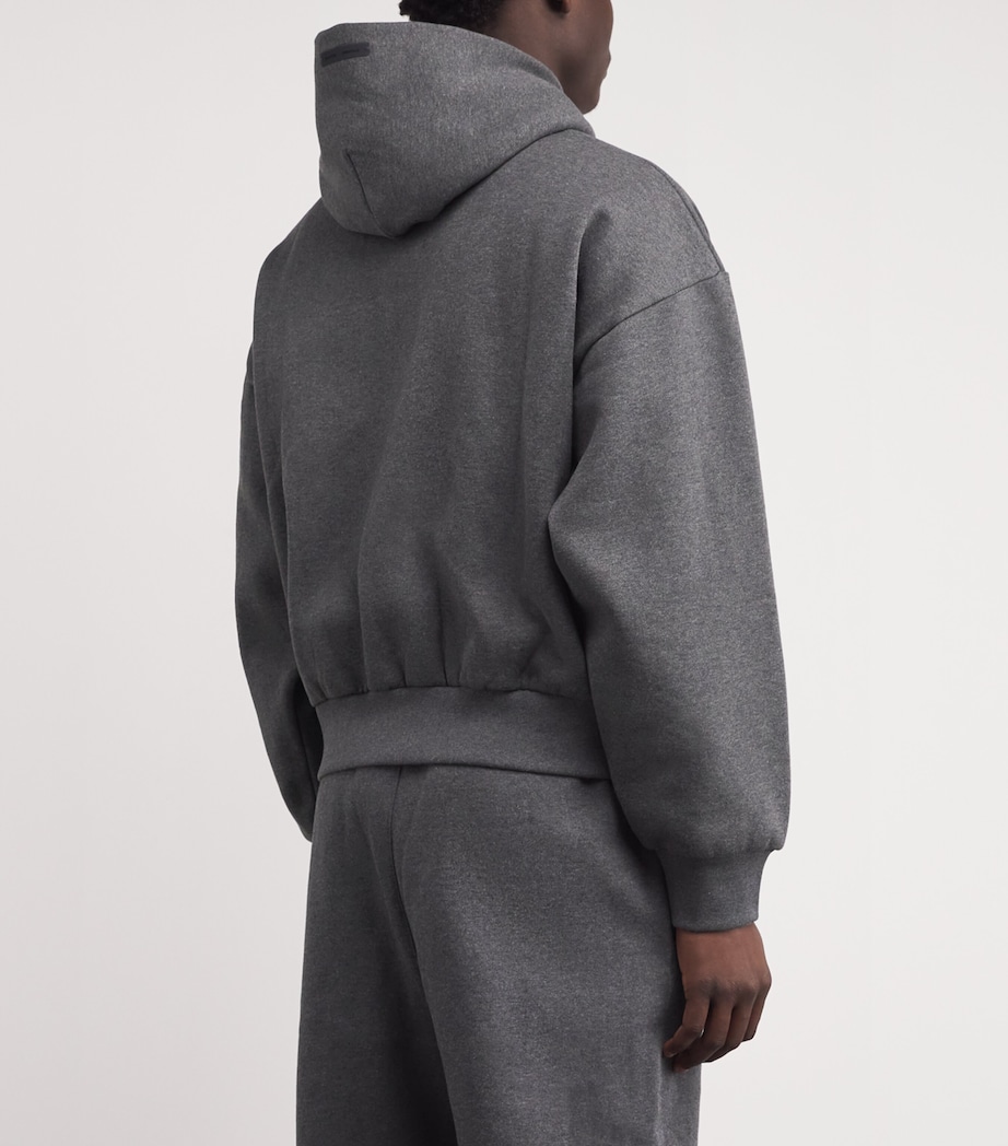 Cotton Logo Hoodie CHARCOAL HEATHER Image 4