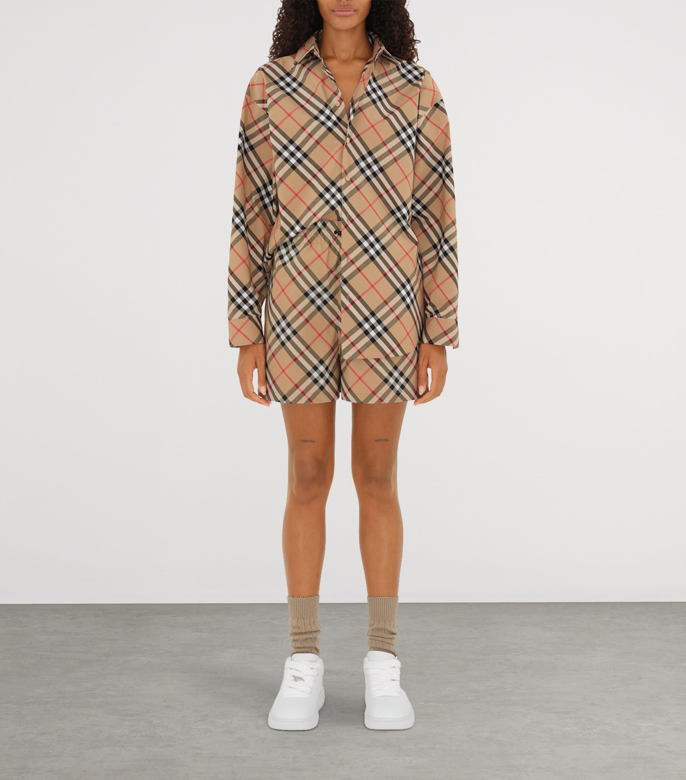 Cotton Check Shirt SAND IP CHECK Image 2