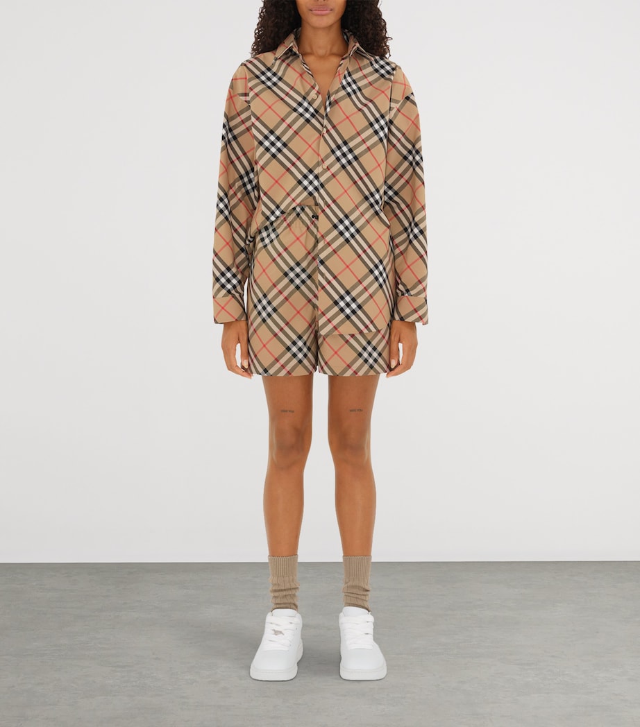 Cotton Check Shirt SAND IP CHECK Image 2