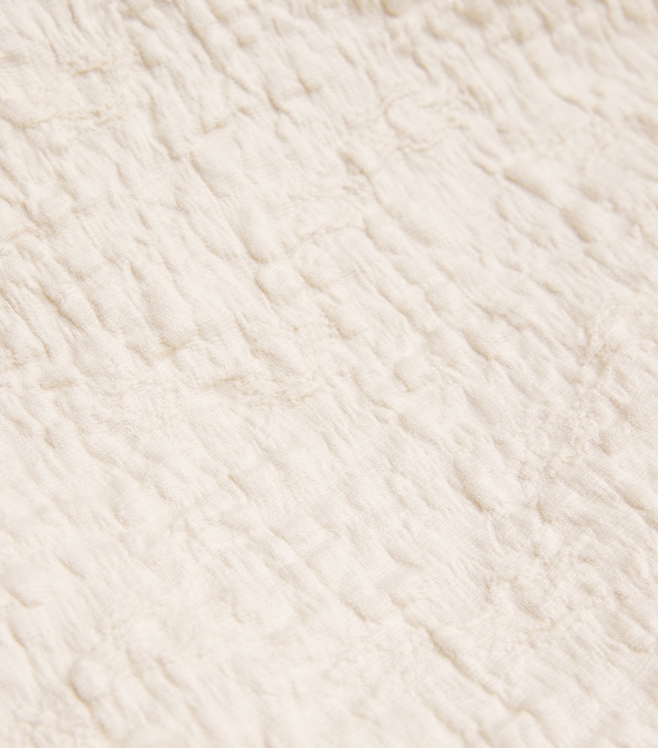 Cotton-Blend Textured Top IVORY Image 5