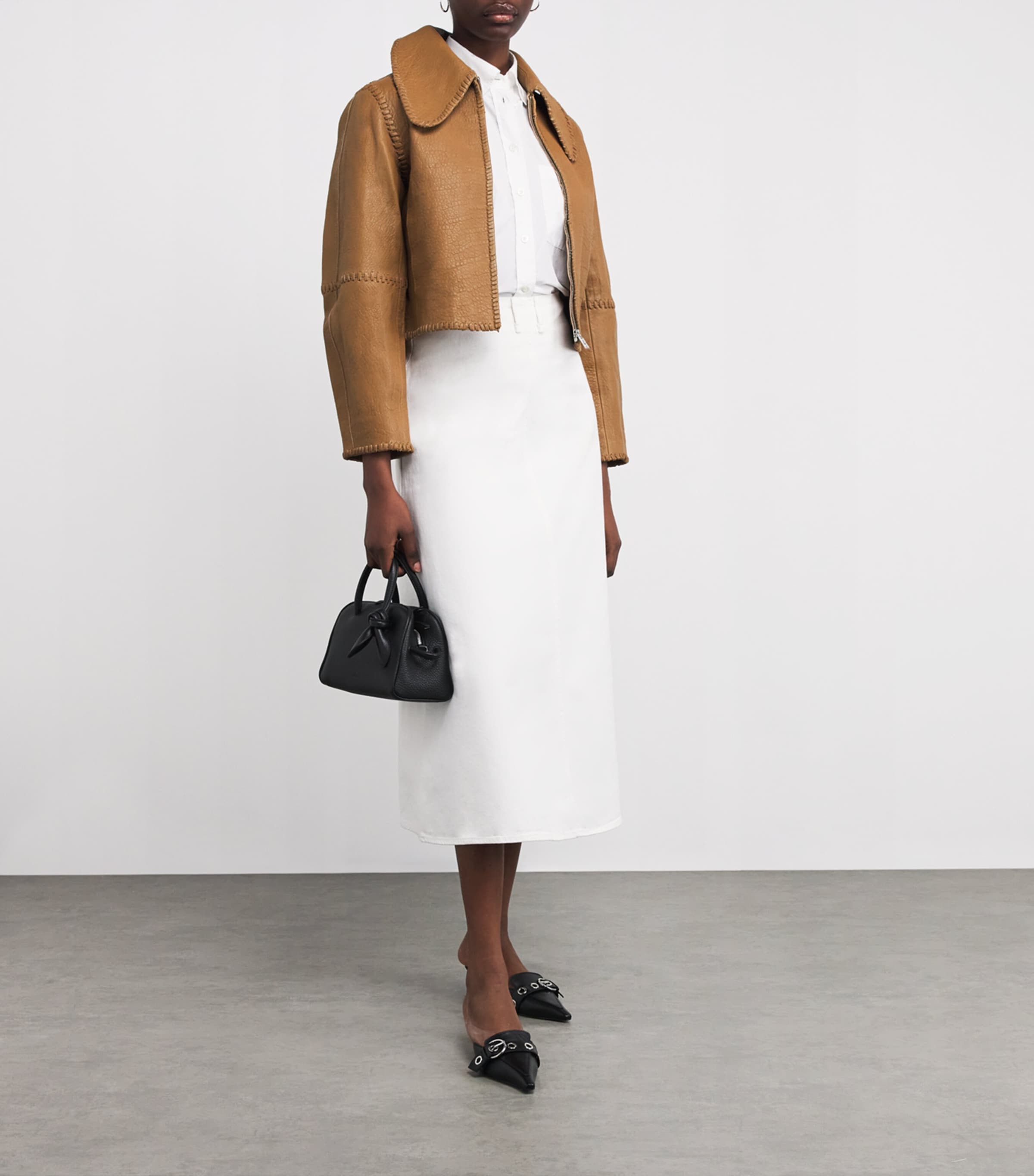By Malene Birger Leather Rowani Jacket | Harrods US