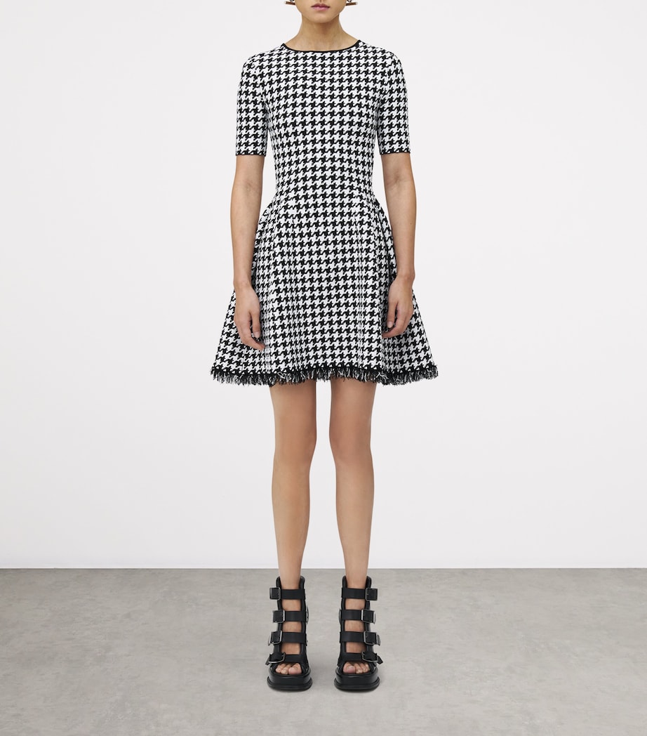 Frayed Houndstooth Mini Dress 1080 Image 2