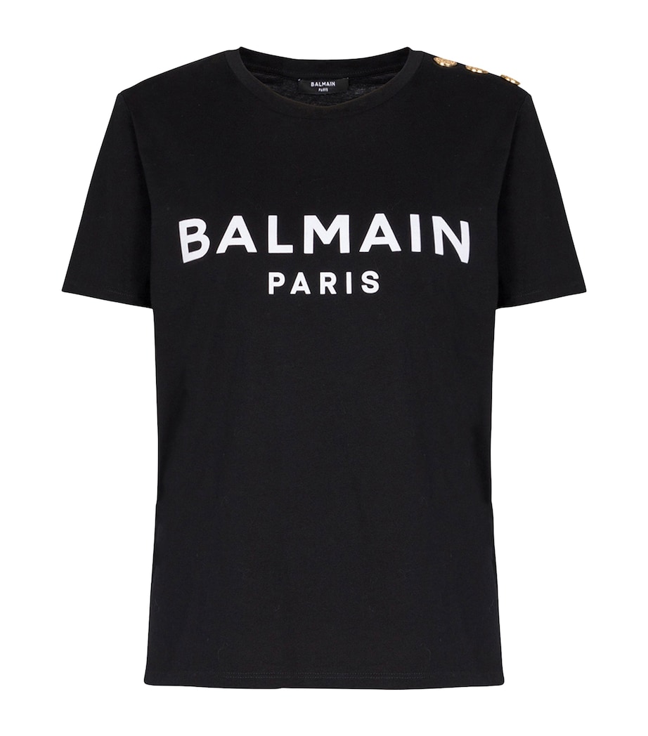 Cotton Logo T-Shirt EAB NOIR/BLANC Image 1