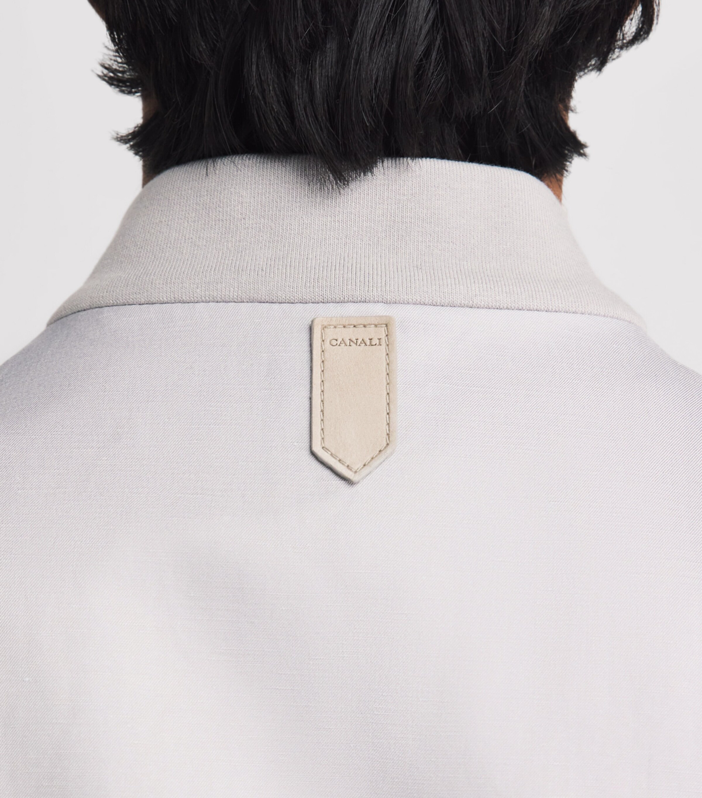 Canali Mens Linen-Silk Reversible Gilet Image 3