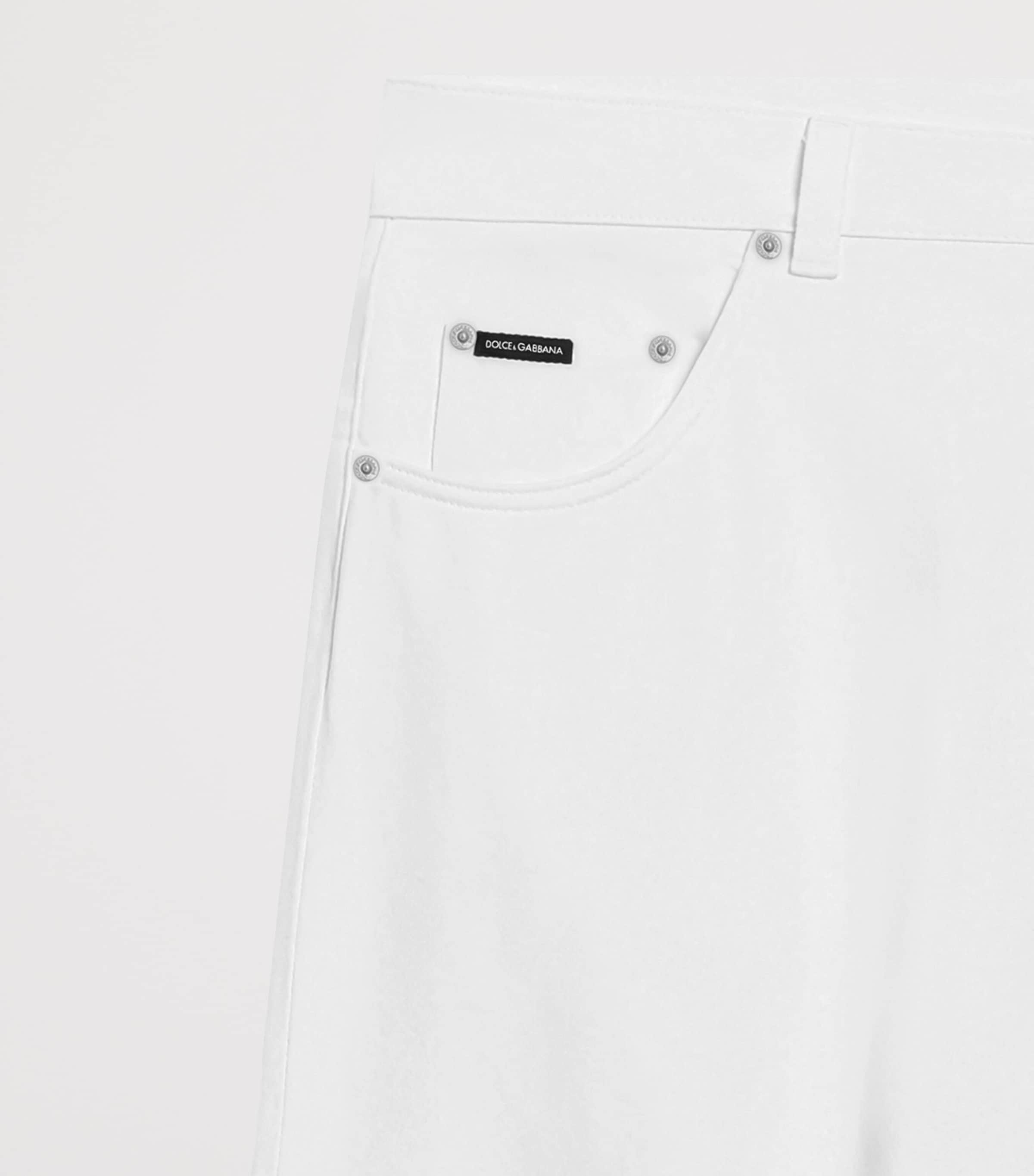 Dolce&Gabbana Mens Logo Plaque Jeans Combined Colou Image 3