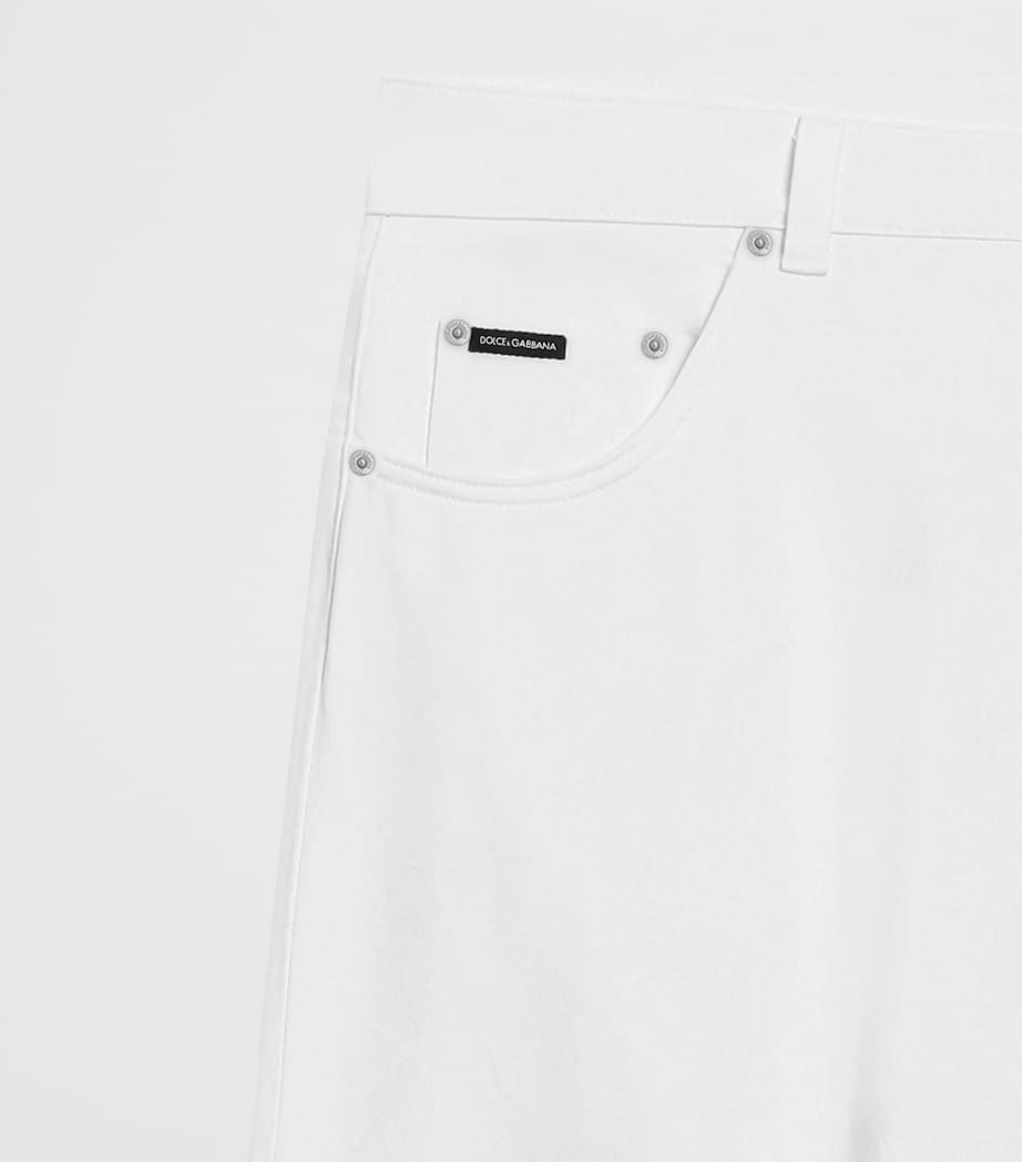 Dolce&Gabbana Mens Logo Plaque Jeans Combined Colou Image 3