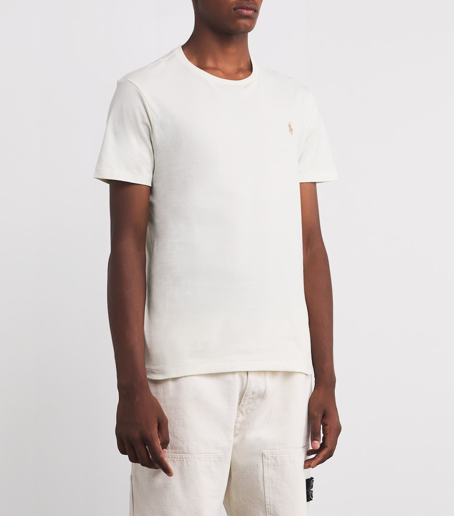 Cotton Polo Pony T-Shirt NATURAL Image 3