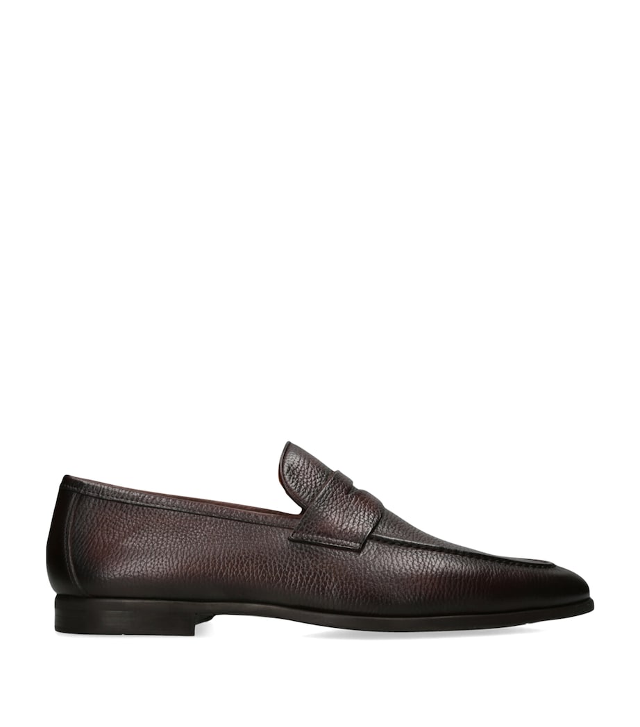 Grained-Leather Diezma Loafers MID BROWN Image 1