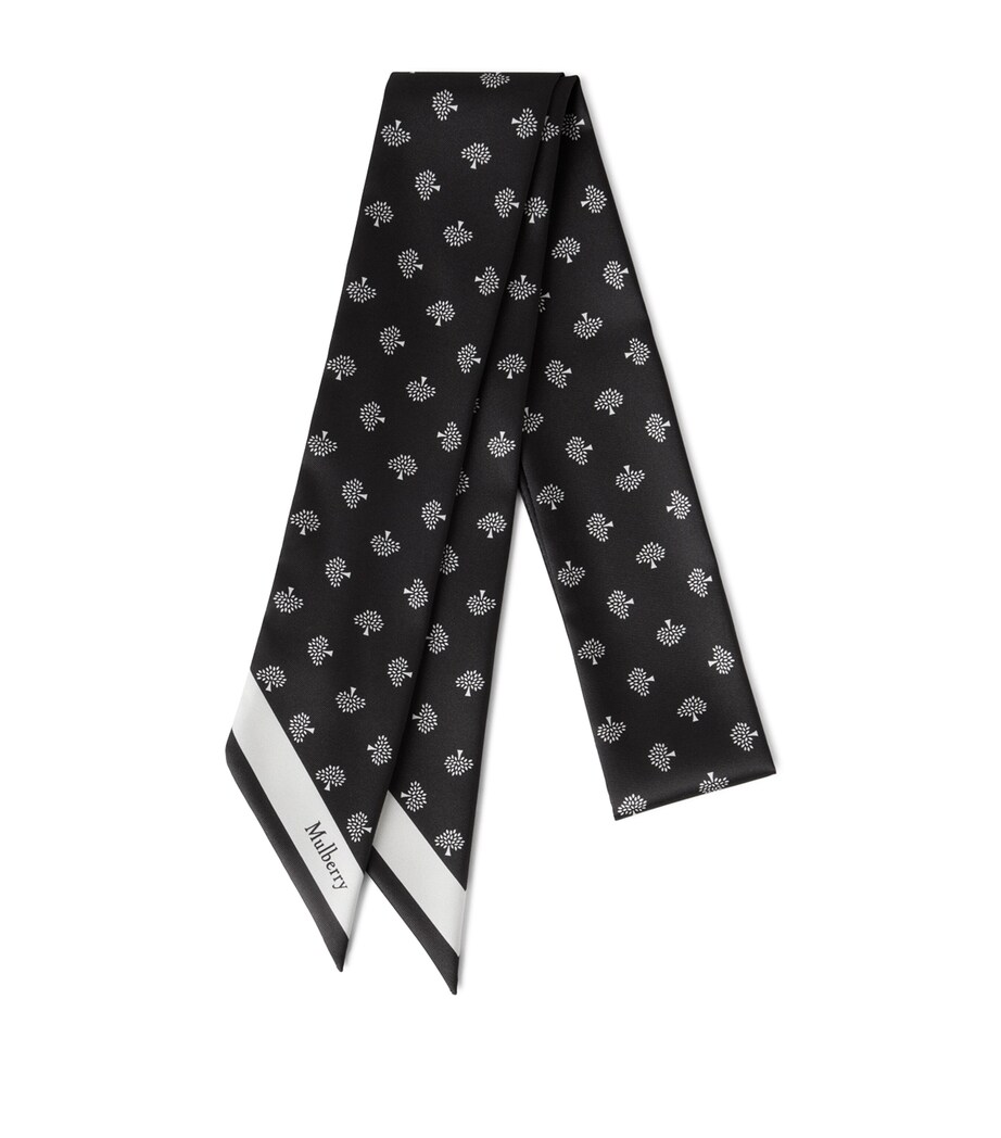 Mulberry Mulberry Tree Skinny Scarf Black Image 1