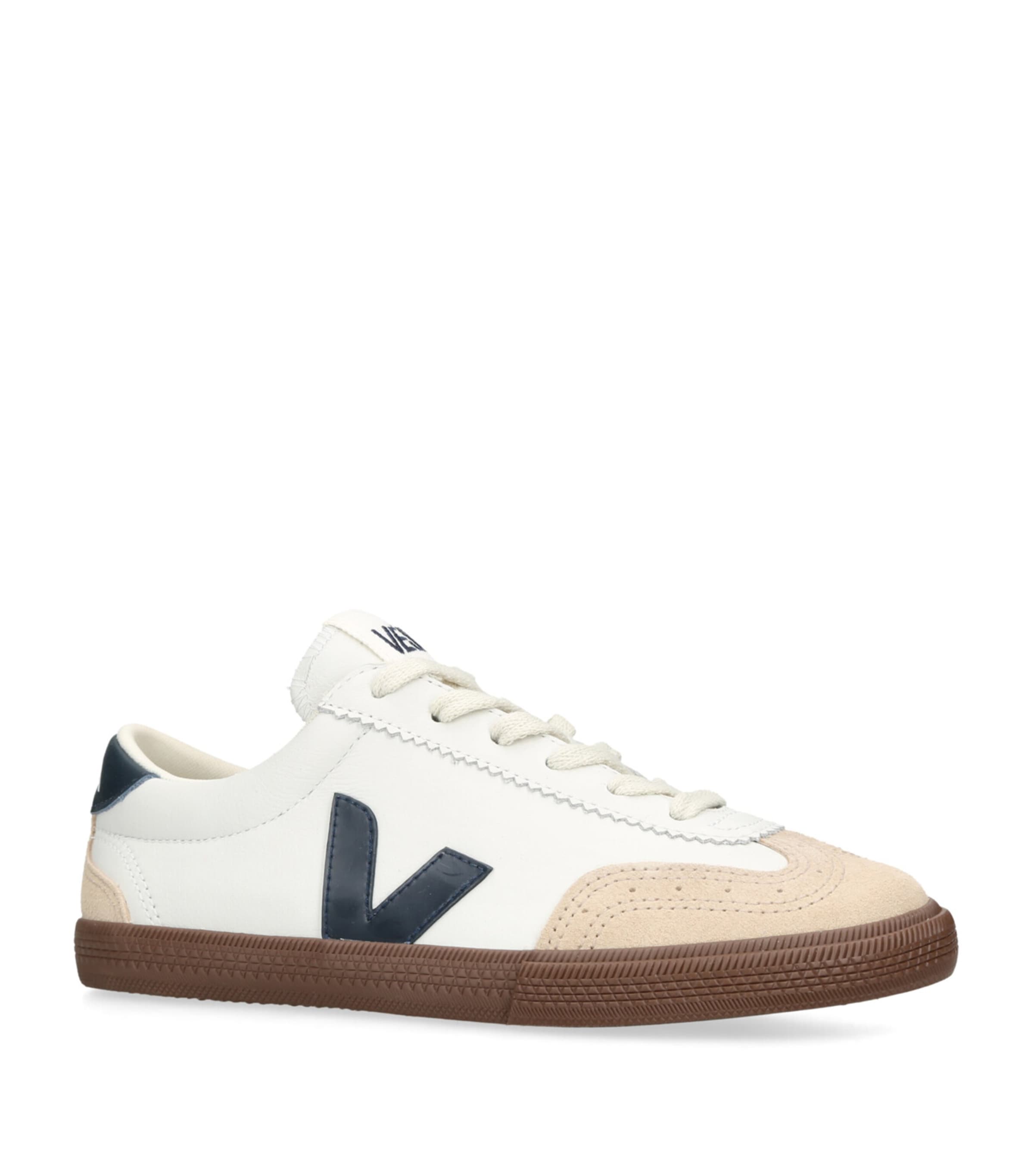 Leather Volley Sneakers WHITE/COMB Image 3