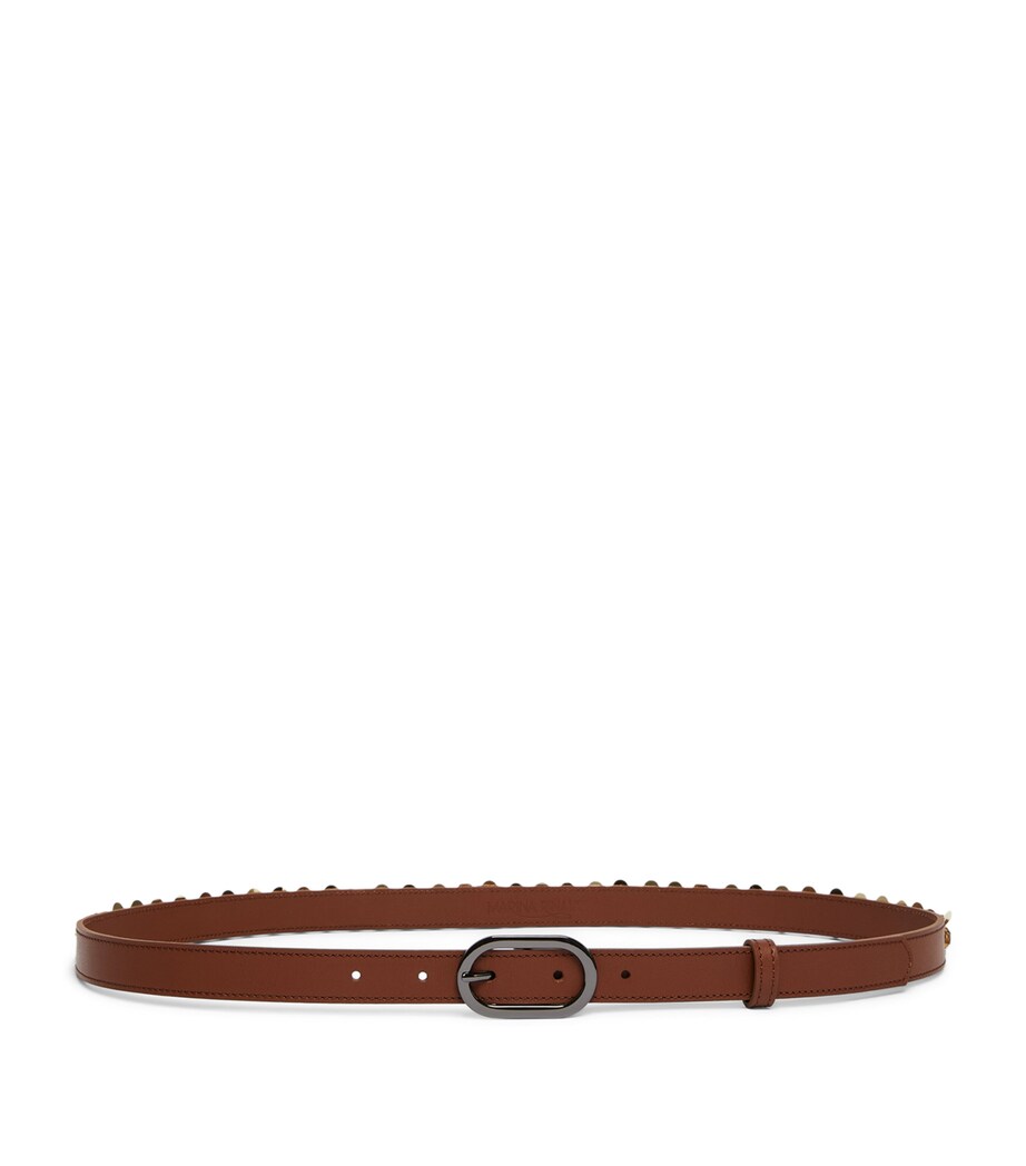 Marina Rinaldi Leather Belt Tobacco Image 1