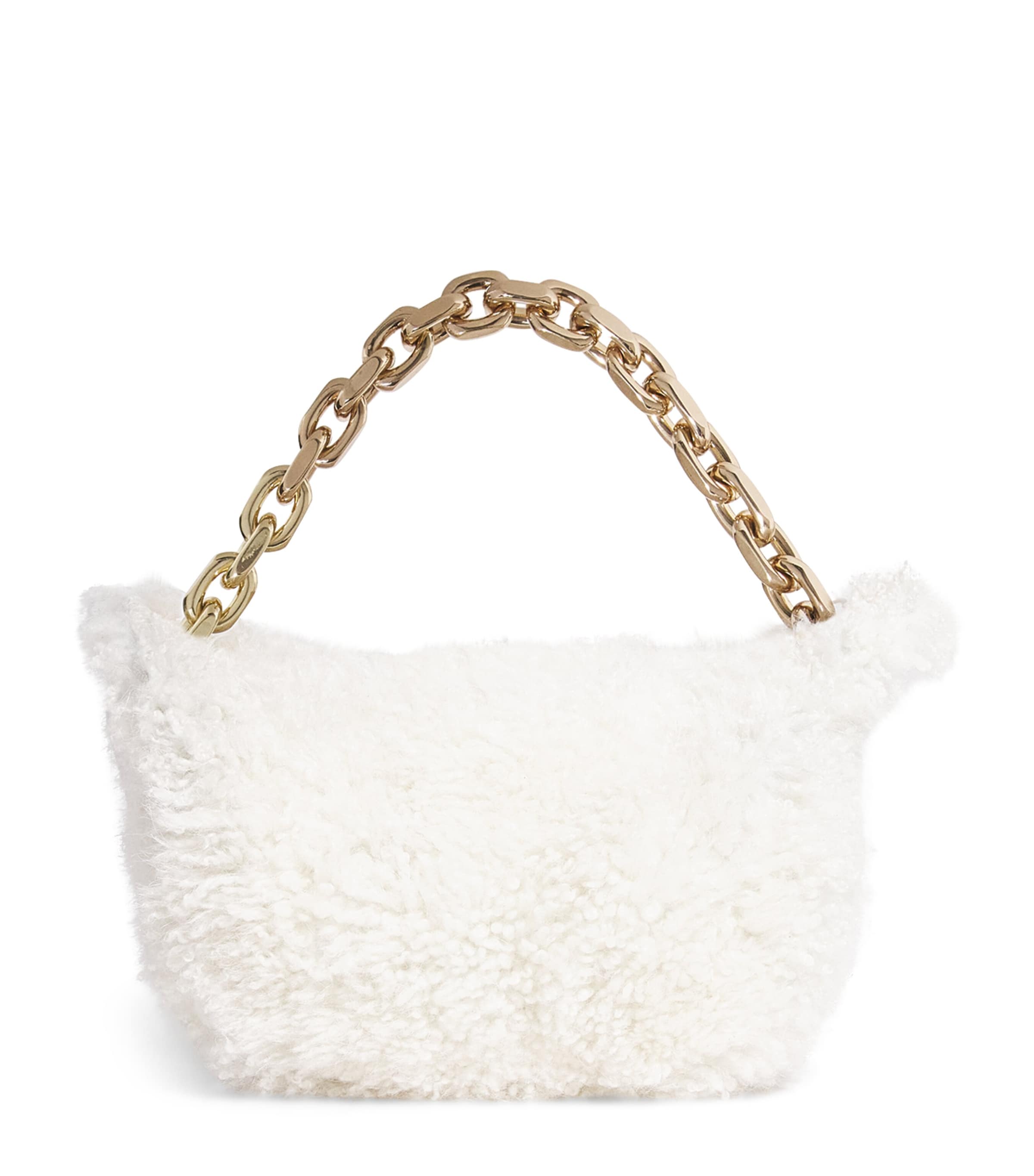 Small Shearling Shoulder Bag 0145 BURRO Image 1