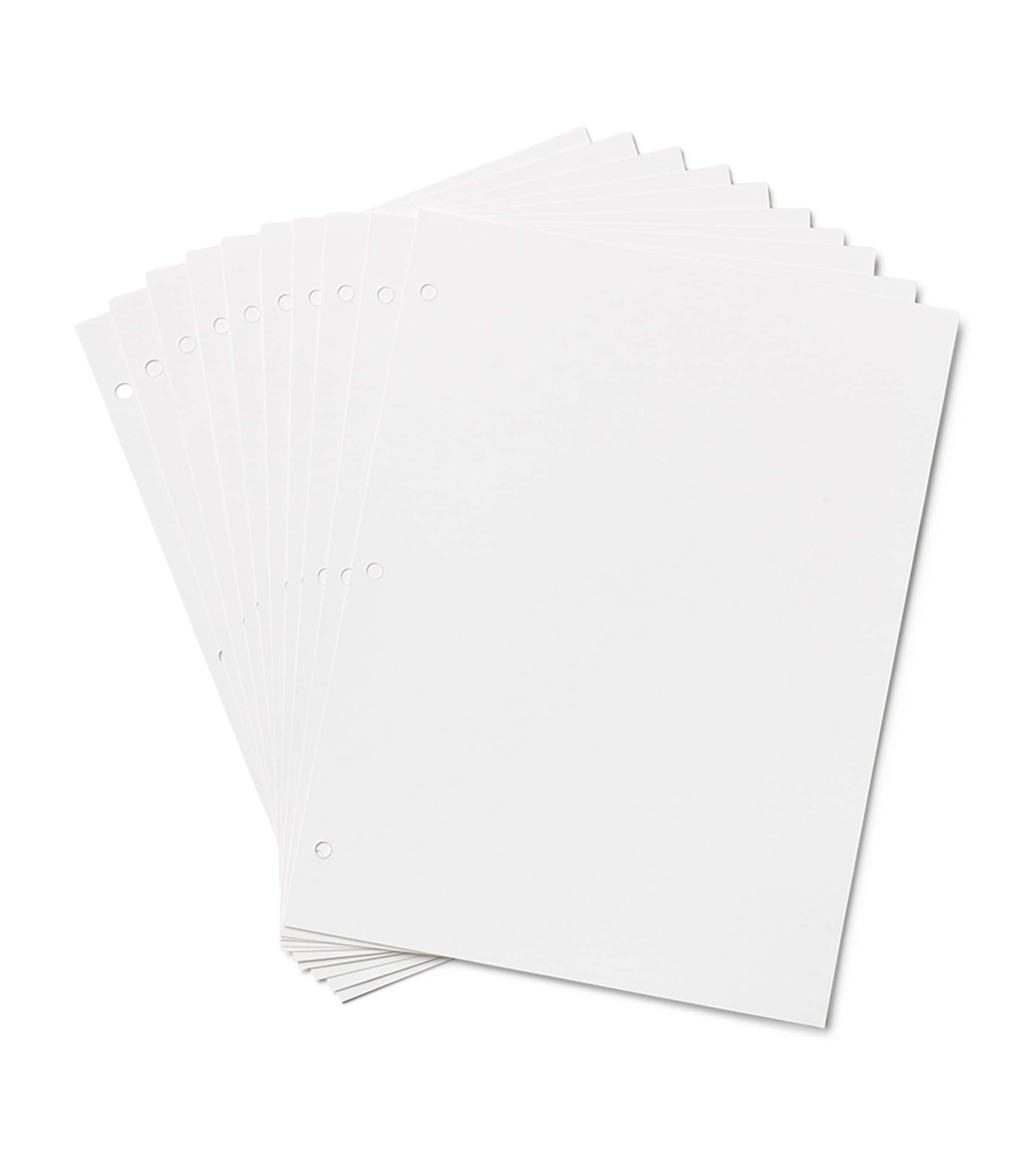 Printworks Large Photo Album Paper (Pack of 10) White Image 1