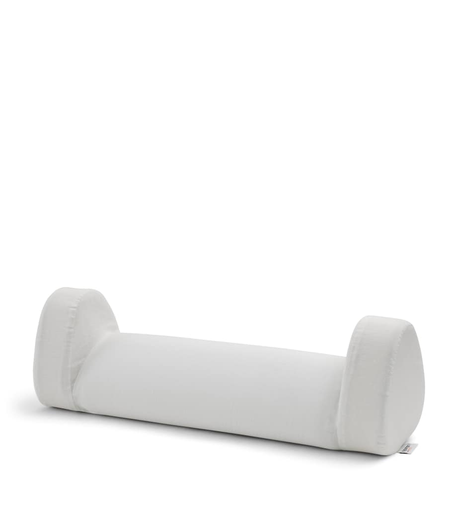 Linen Knee Pillowcase (64cm x 21cm) WHITE Image 1