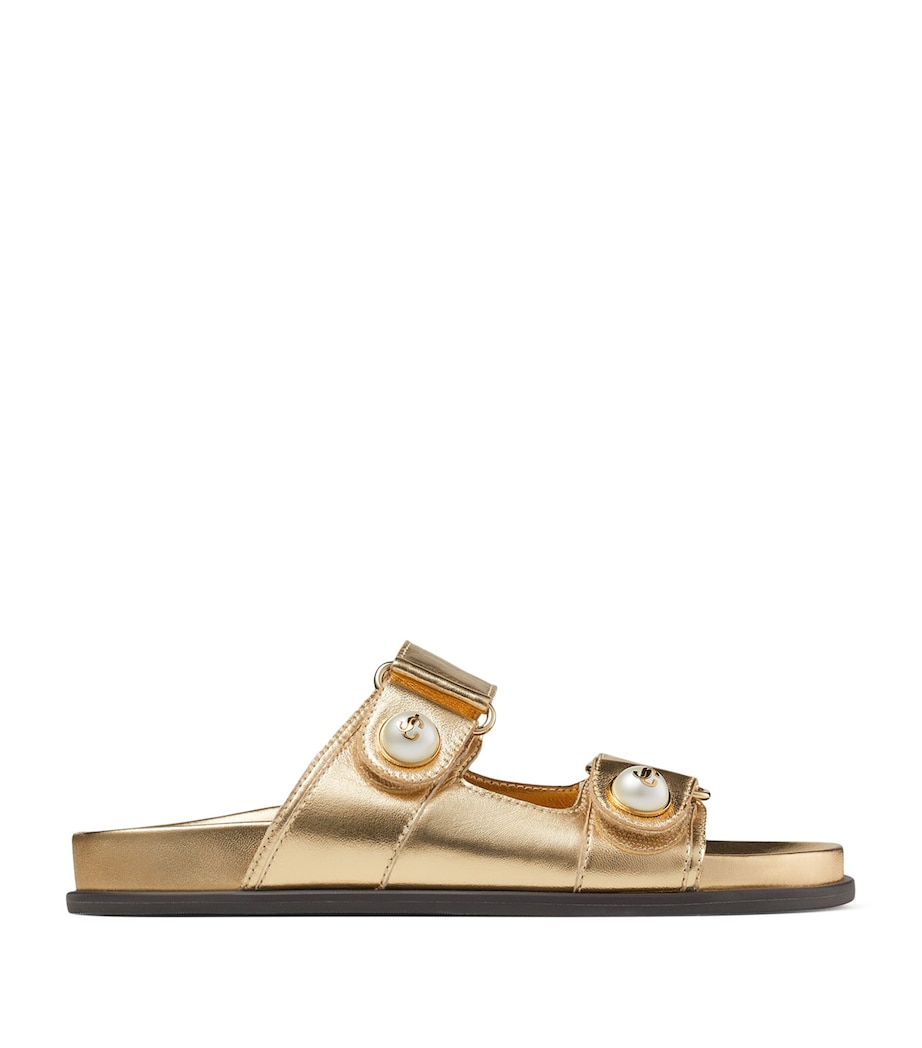 Fayence Leather Sandals GOLD Image 1