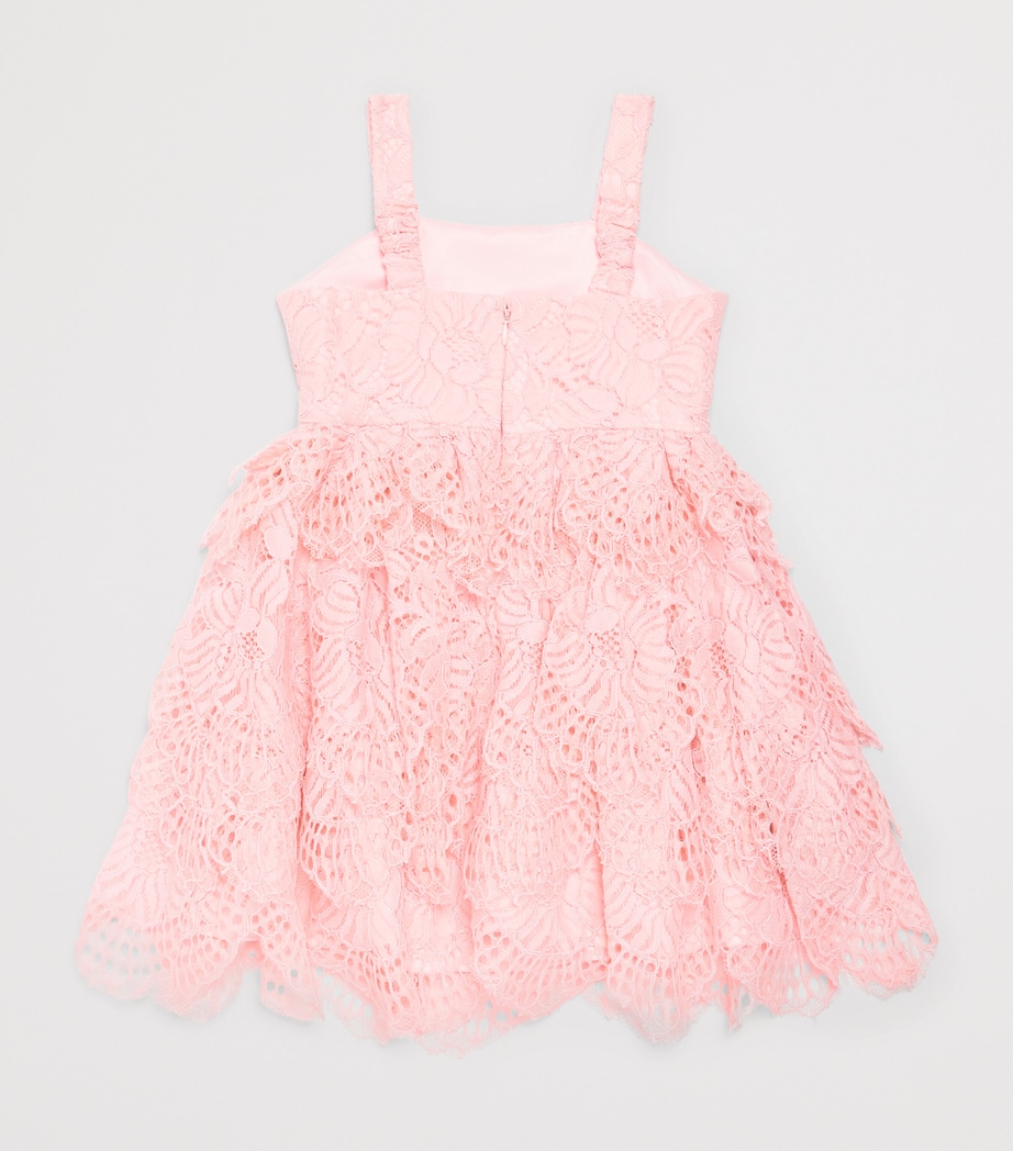 Bardot Junior Lace Tatiana Tiered Dress (4-14 Years) Pink Image 2