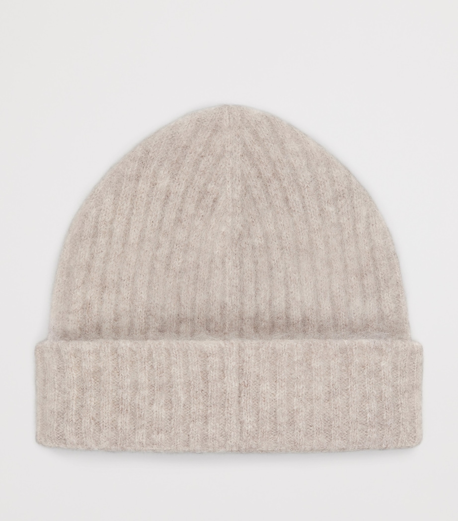 Alpaca-Blend Logo Beanie MARBLE GREY Image 2