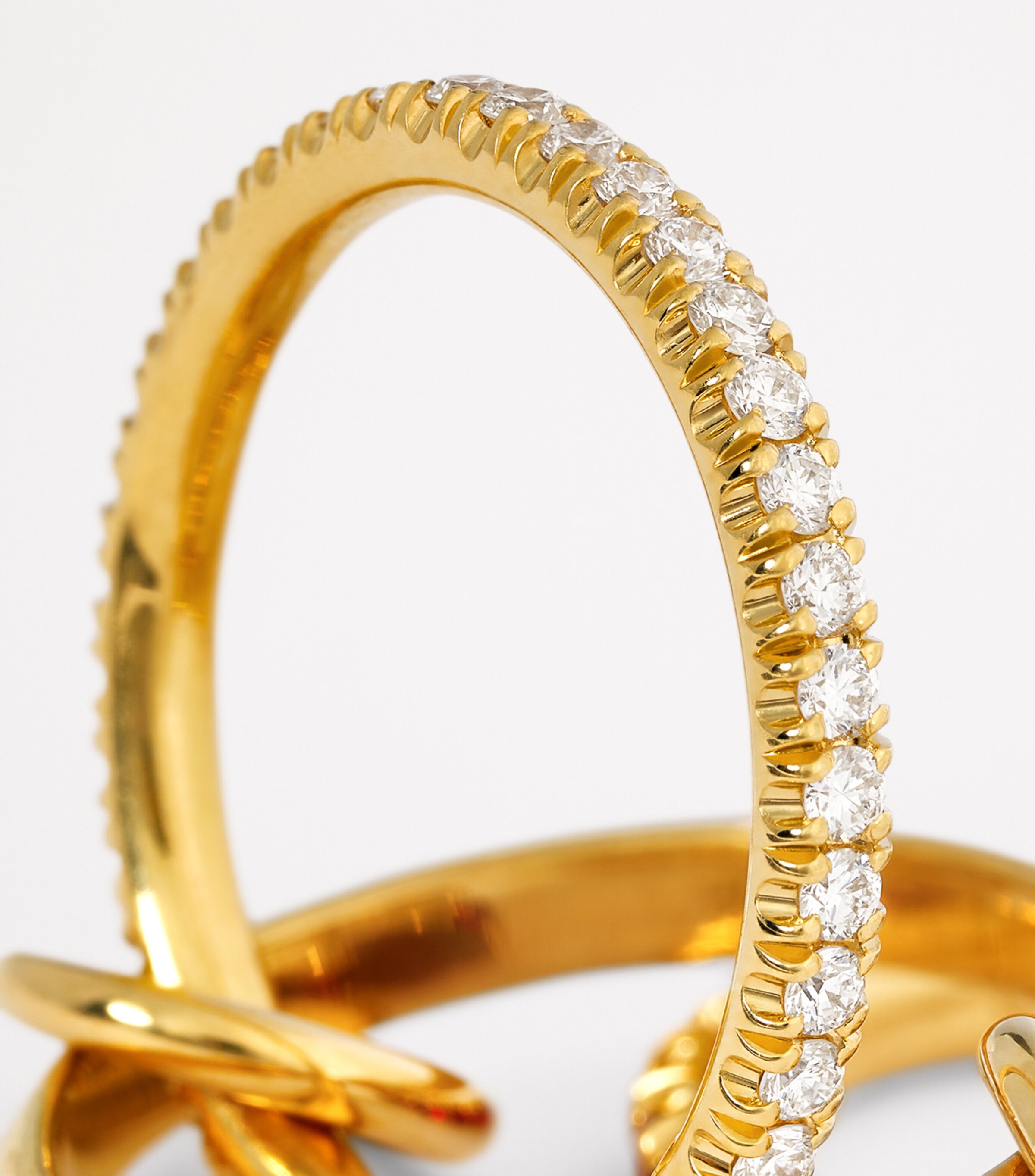 Yellow Gold, Diamond and Ruby Halley Ring YELLOW GOLD Image 6