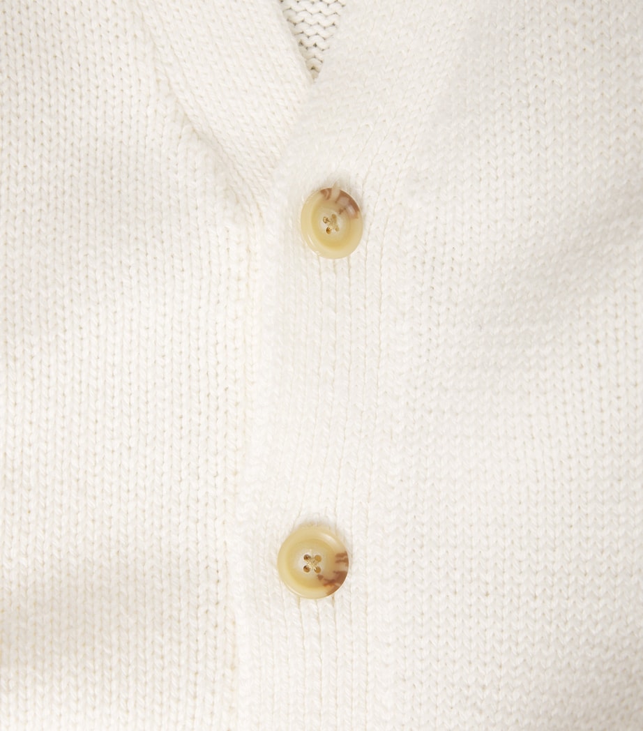 Cotton Cardigan DECKWASH WHITE Image 5