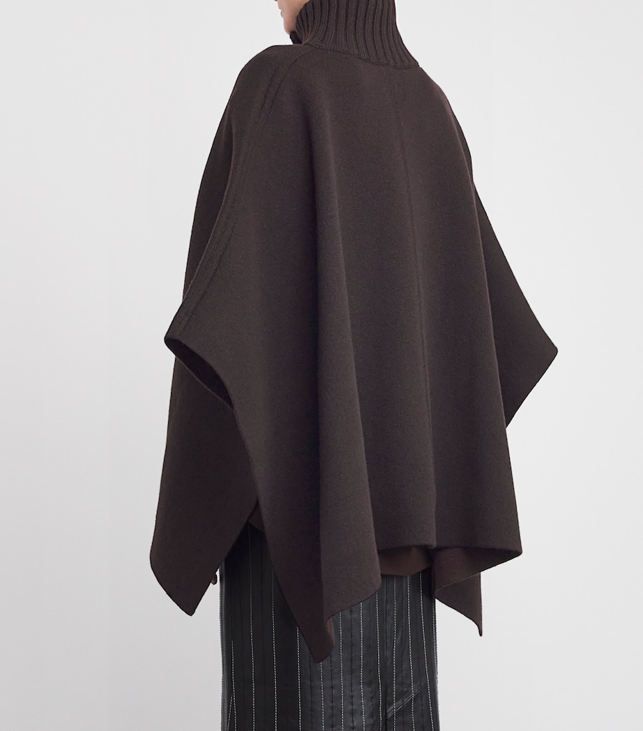 Cashmere Cape 668 DARK BROWN Image 4