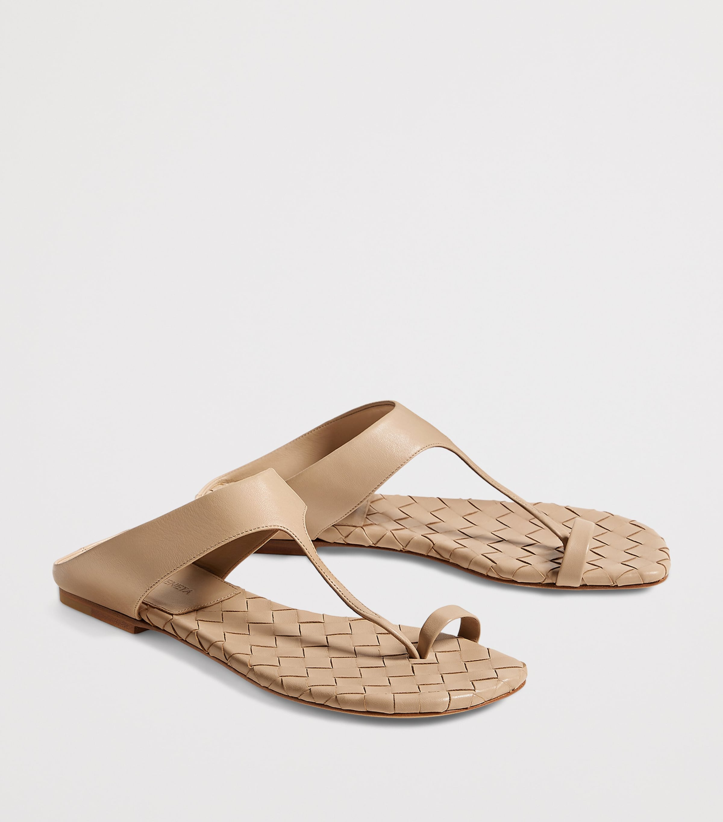 Bottega Veneta Lambskin Livia Thong Sandals Image 3