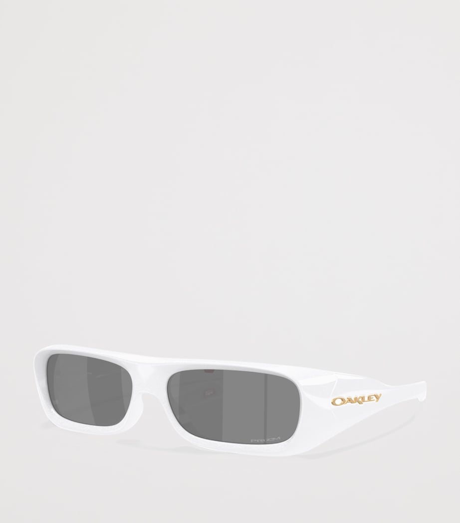 Oakley Permian Rectangle Sunglasses White Image 2