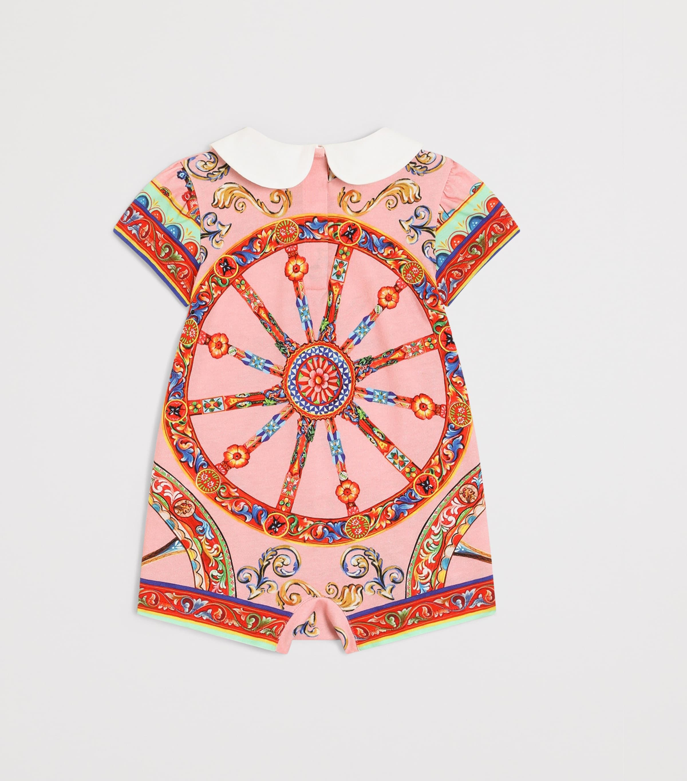 Dolce&Gabbana Kids Carreto Print Bodysuit and Headband Set (0-24 Months) Carretto Fld Image 3