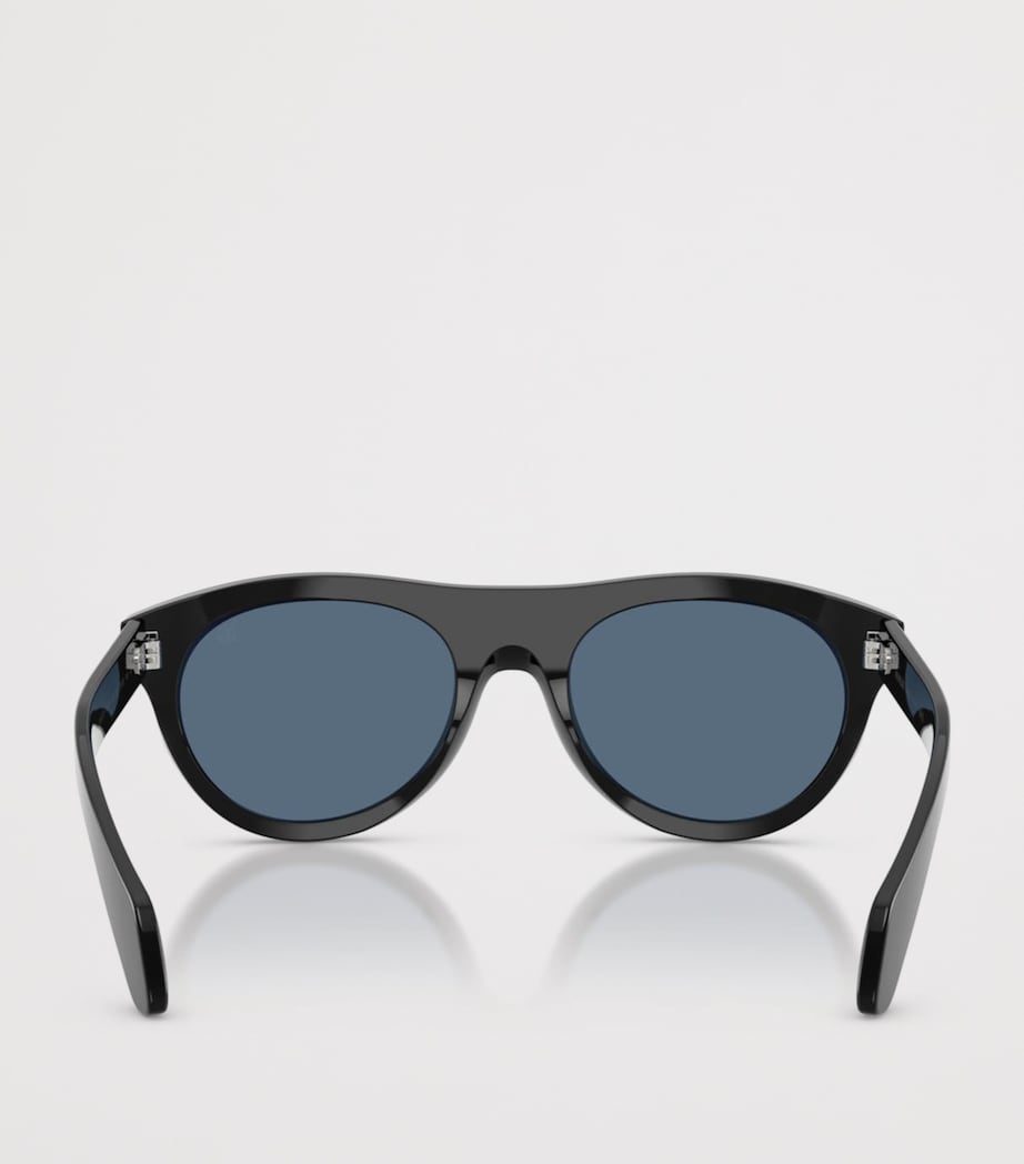 Moncler Splash Round Sunglasses Black Image 4