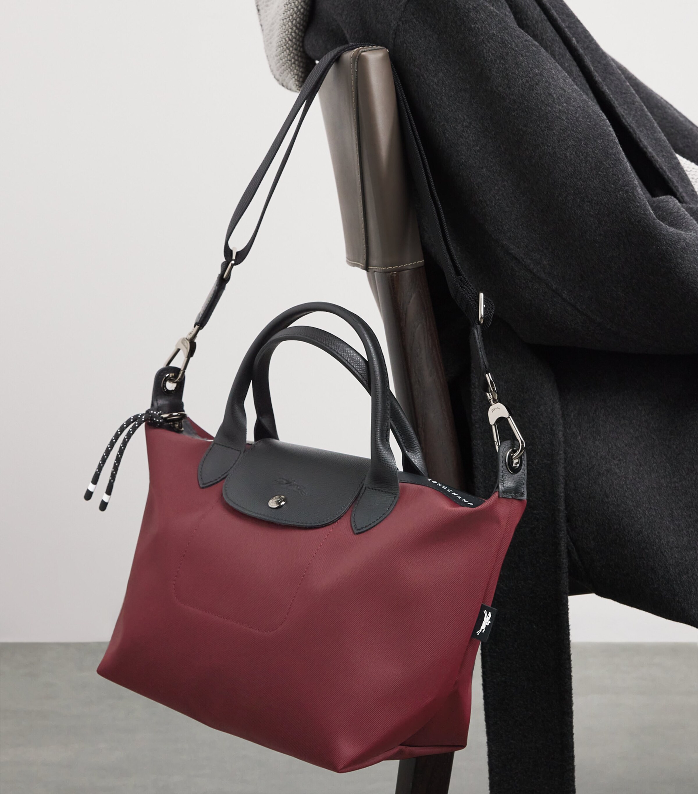 Longchamp Small Le Pliage Energy Top-Handle Bag Burgundy Image 5