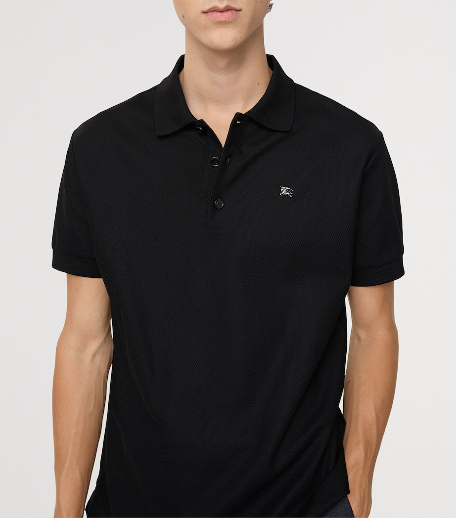 Cotton EKD Polo Shirt BLACK Image 3