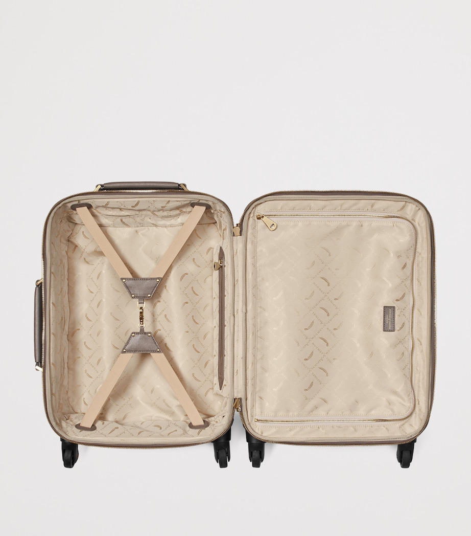 Leather Cabin Suitcase TAUPE Image 5