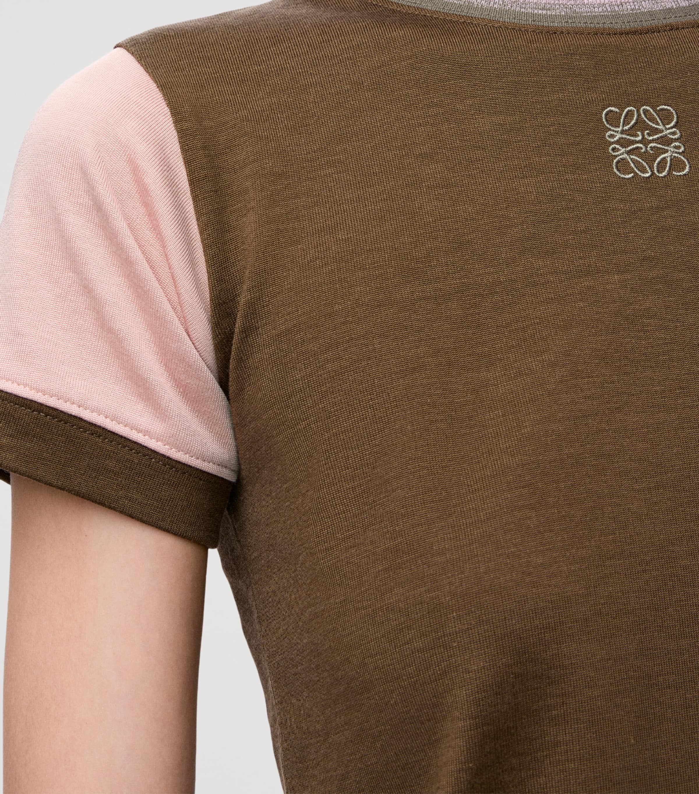 Stretch-Cotton Anagram T-Shirt KHAKI GREEN Image 5