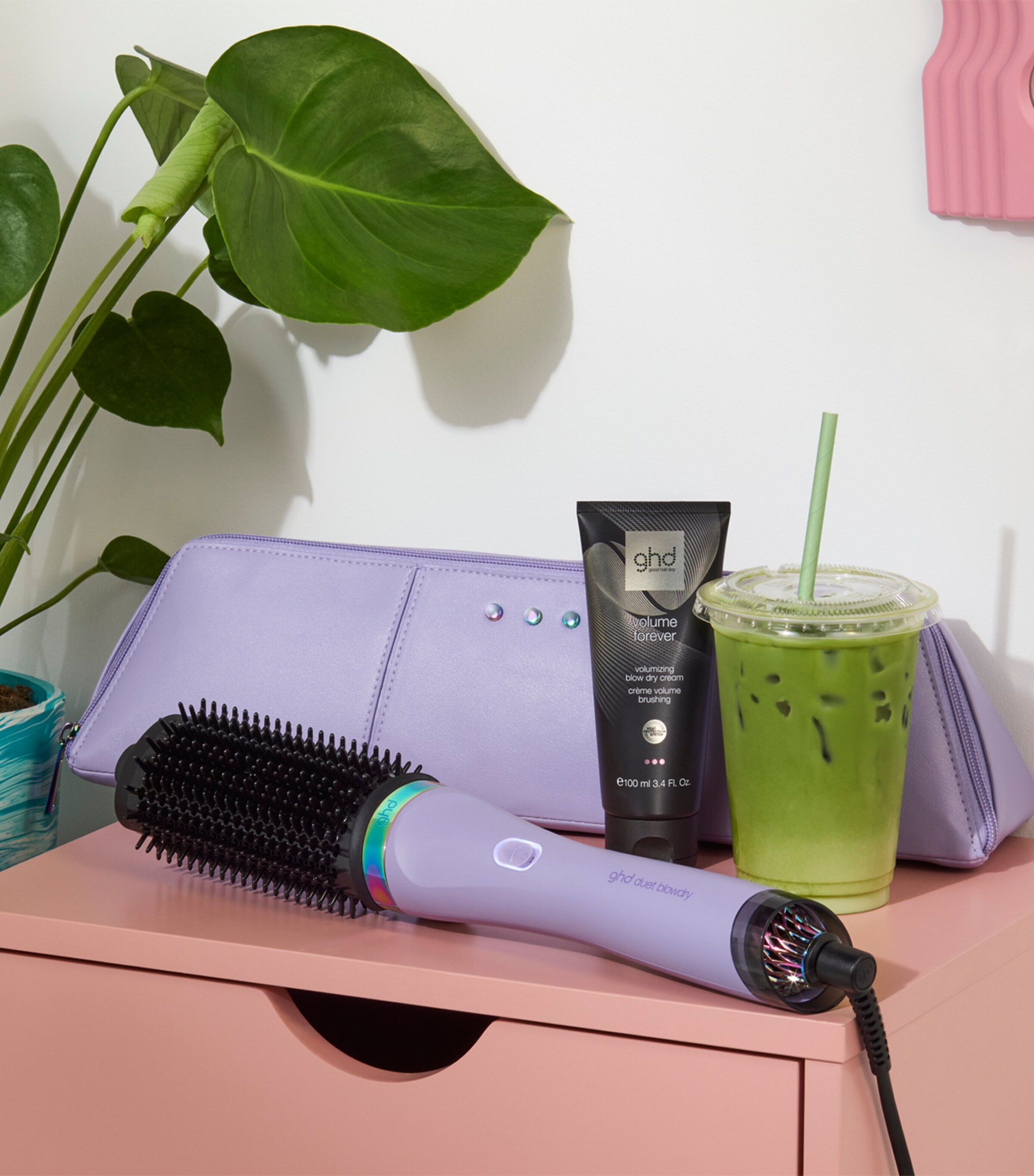 ghd Limited Edition Duet Blowdry Hair Dryer Brush - Galactic Lilac Lilac Image 6