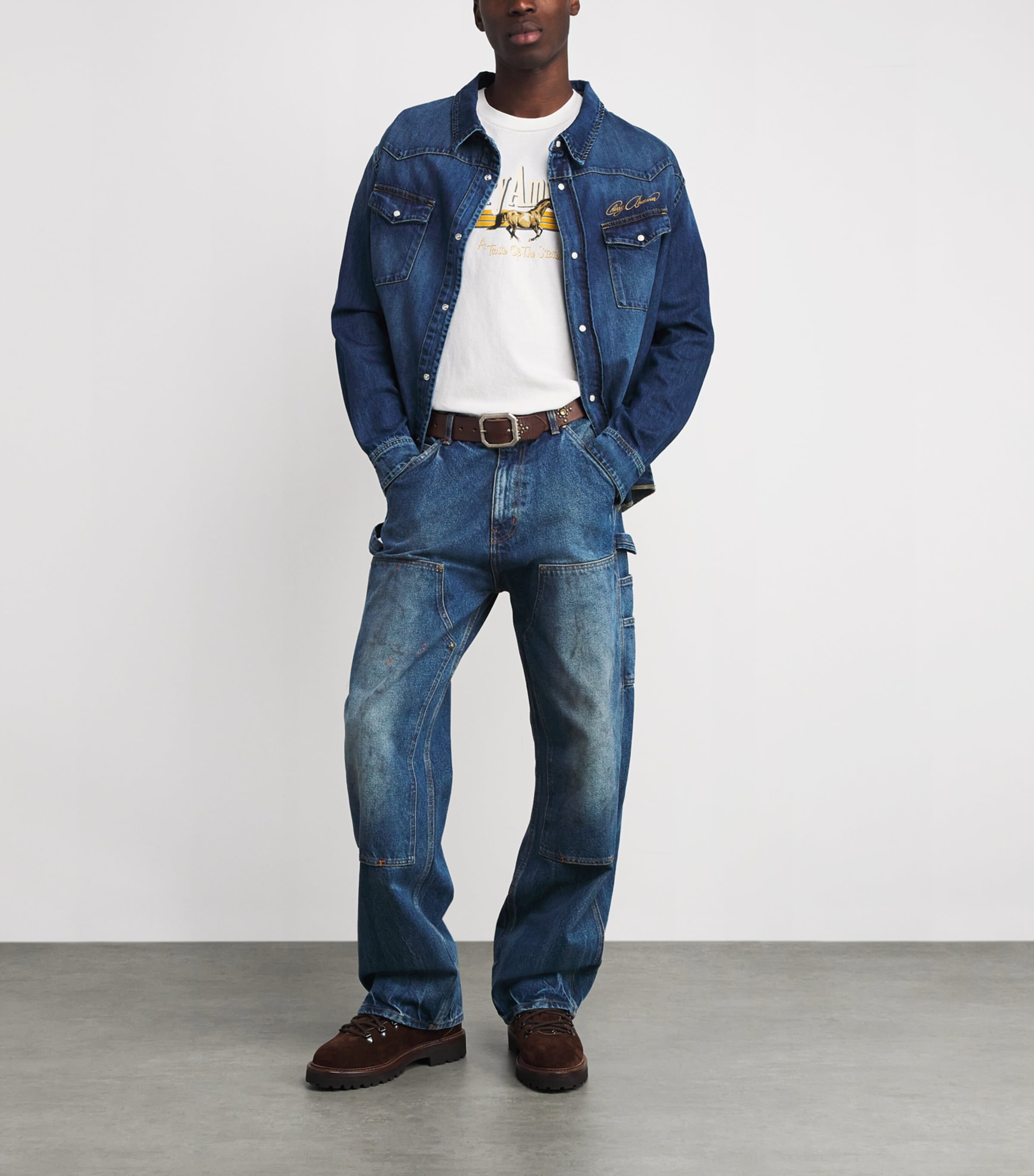 Cotton Logo Print Coast to Coast T-Shirt VINTAGE WHITE Image 2