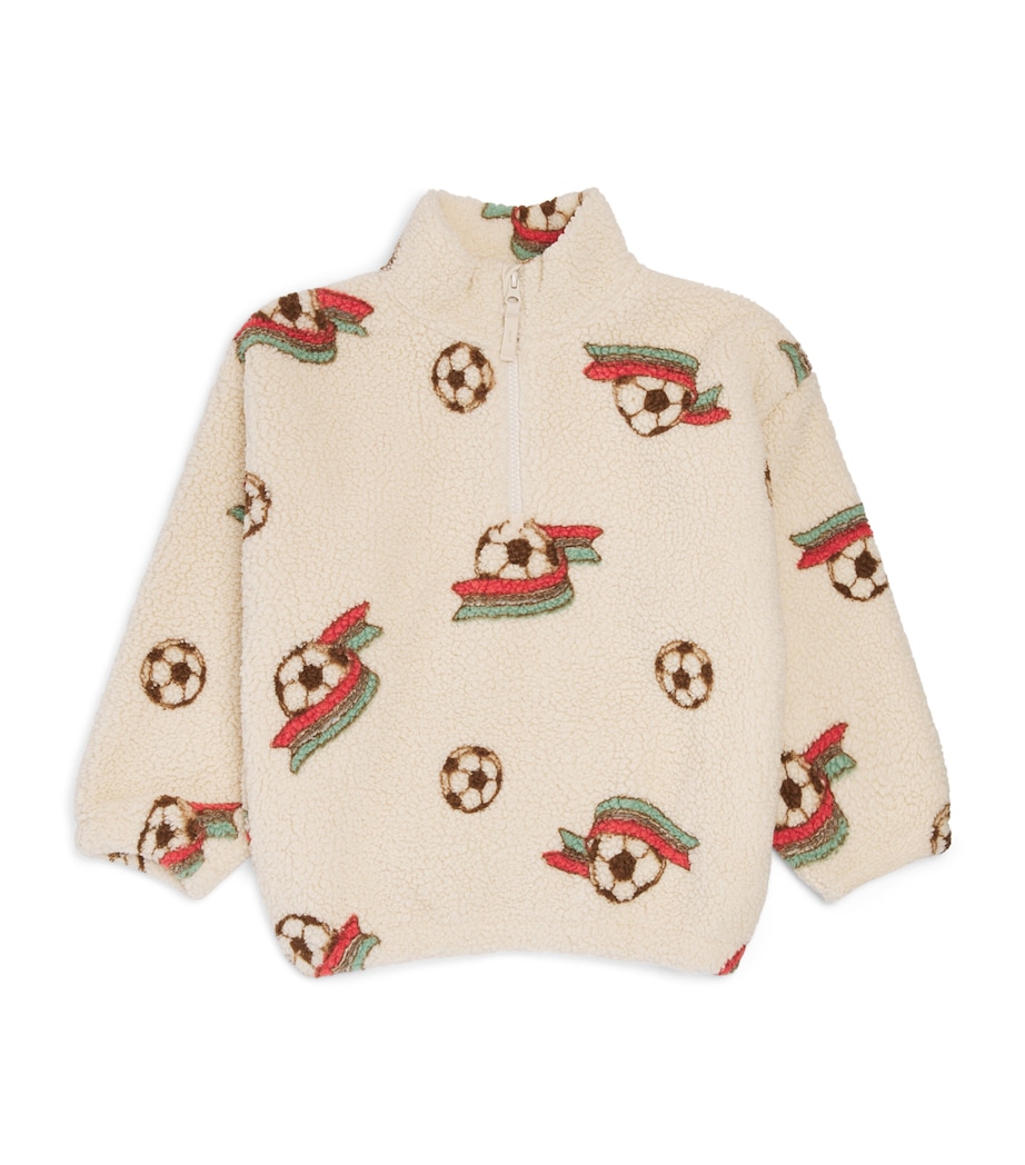 KONGES SLOJD Fleece Jody Teddy Half-Zip Jacket (9 Months-10 Years) It Image 1